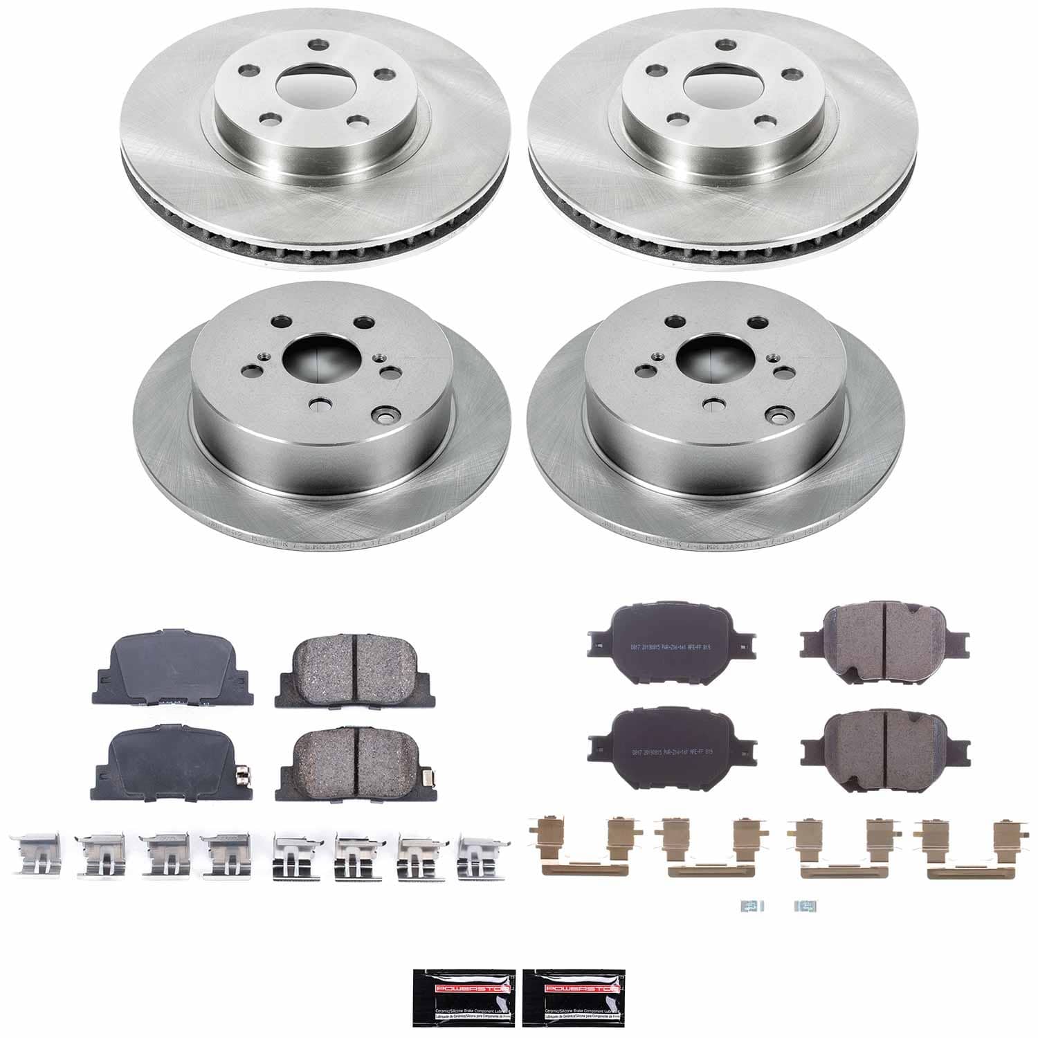 Power Stop - KOE2315 - Front and Rear - Disc Brake Pad and Rotor Kit