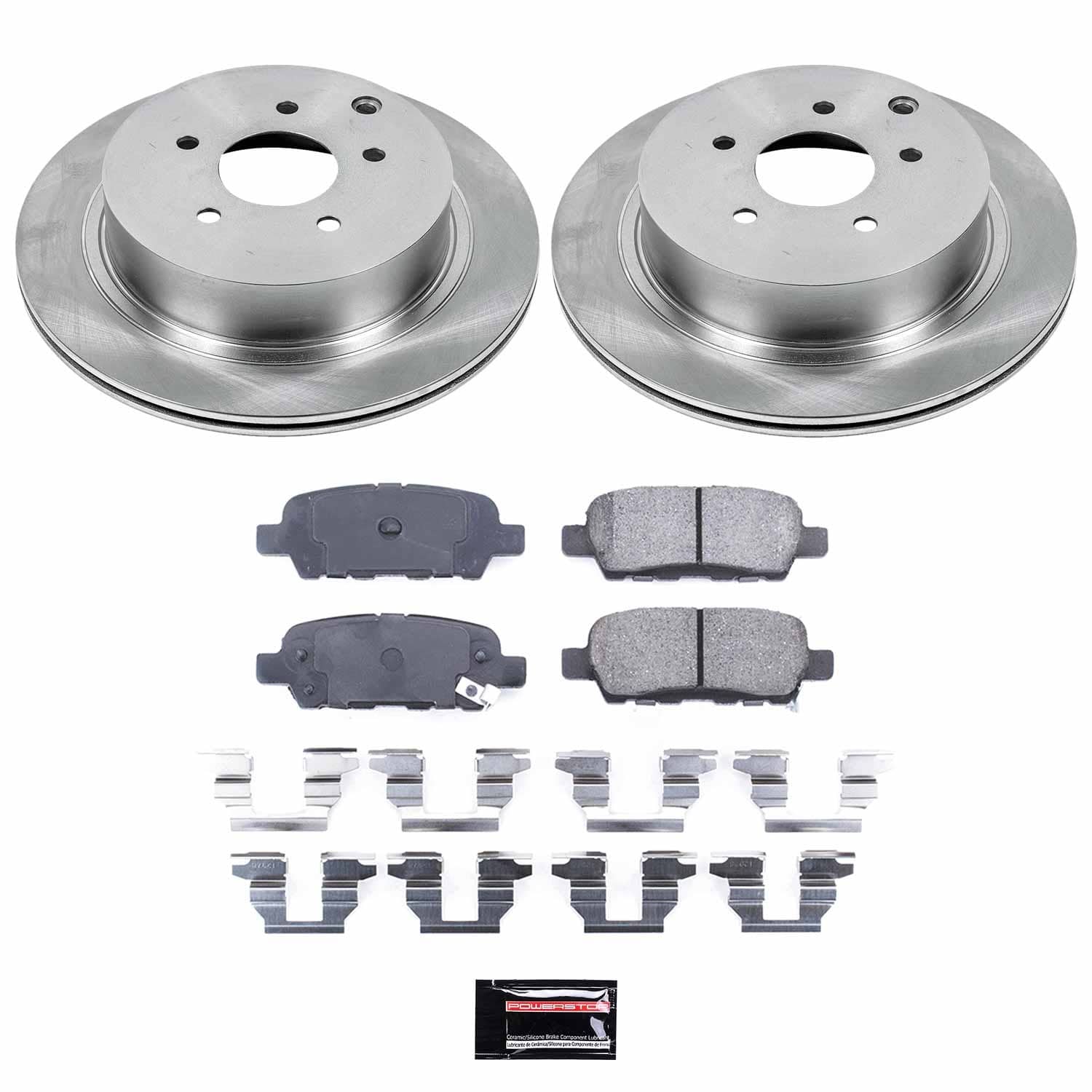 Power Stop - KOE2427 - Rear - Disc Brake Pad and Rotor Kit
