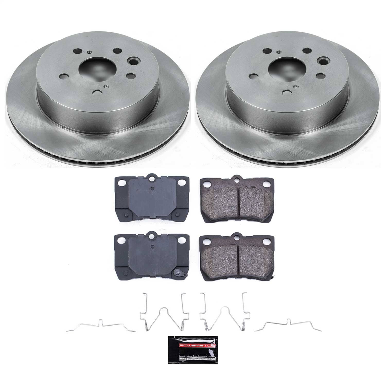 Power Stop - KOE2977 - Rear - Disc Brake Pad and Rotor Kit