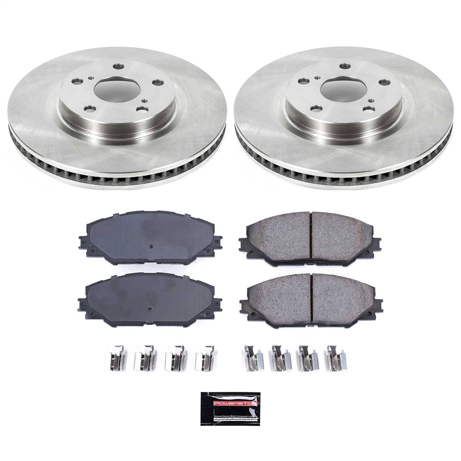 Power Stop - KOE3054 - Front - Disc Brake Pad and Rotor Kit
