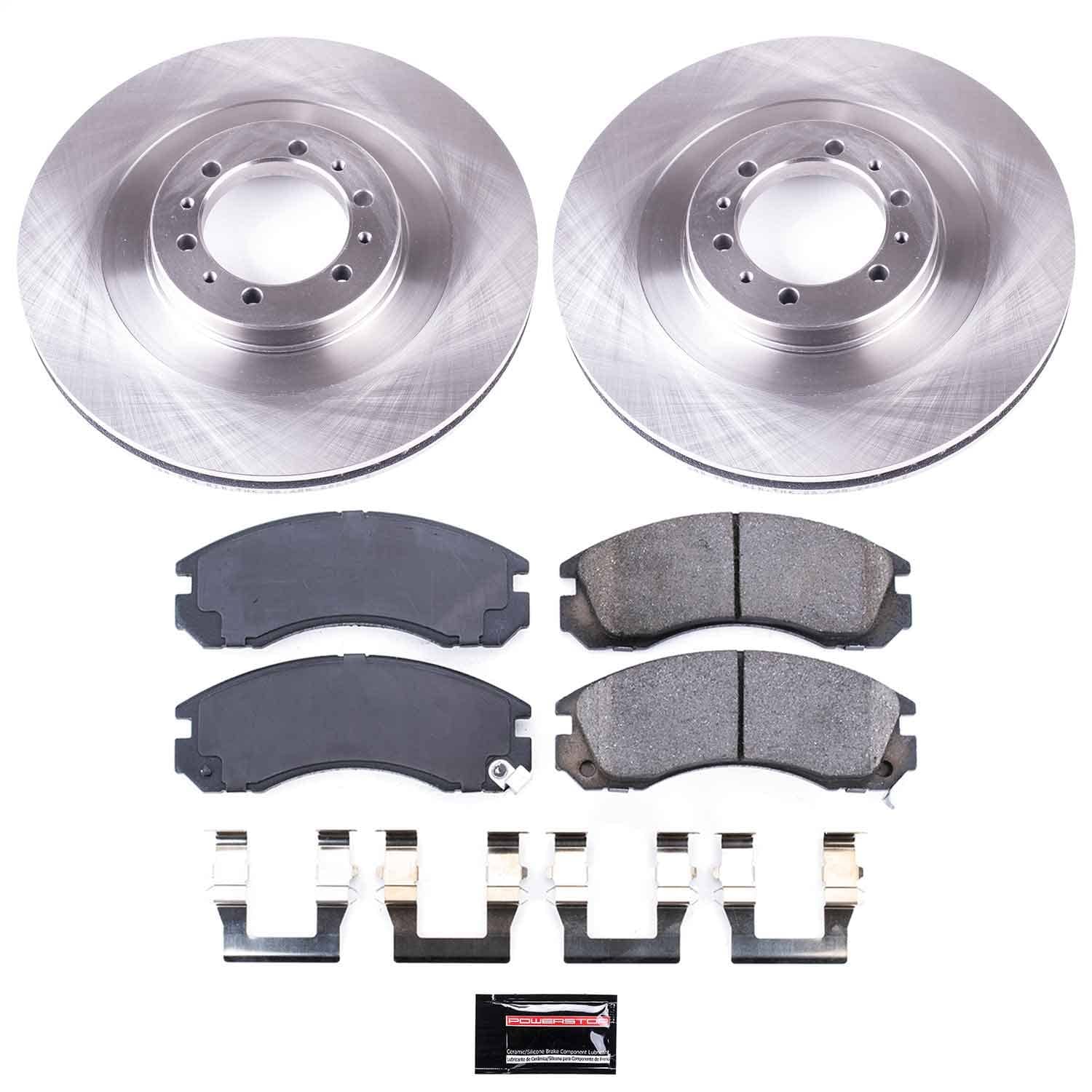Power Stop - KOE3091 - Front - Disc Brake Pad and Rotor Kit