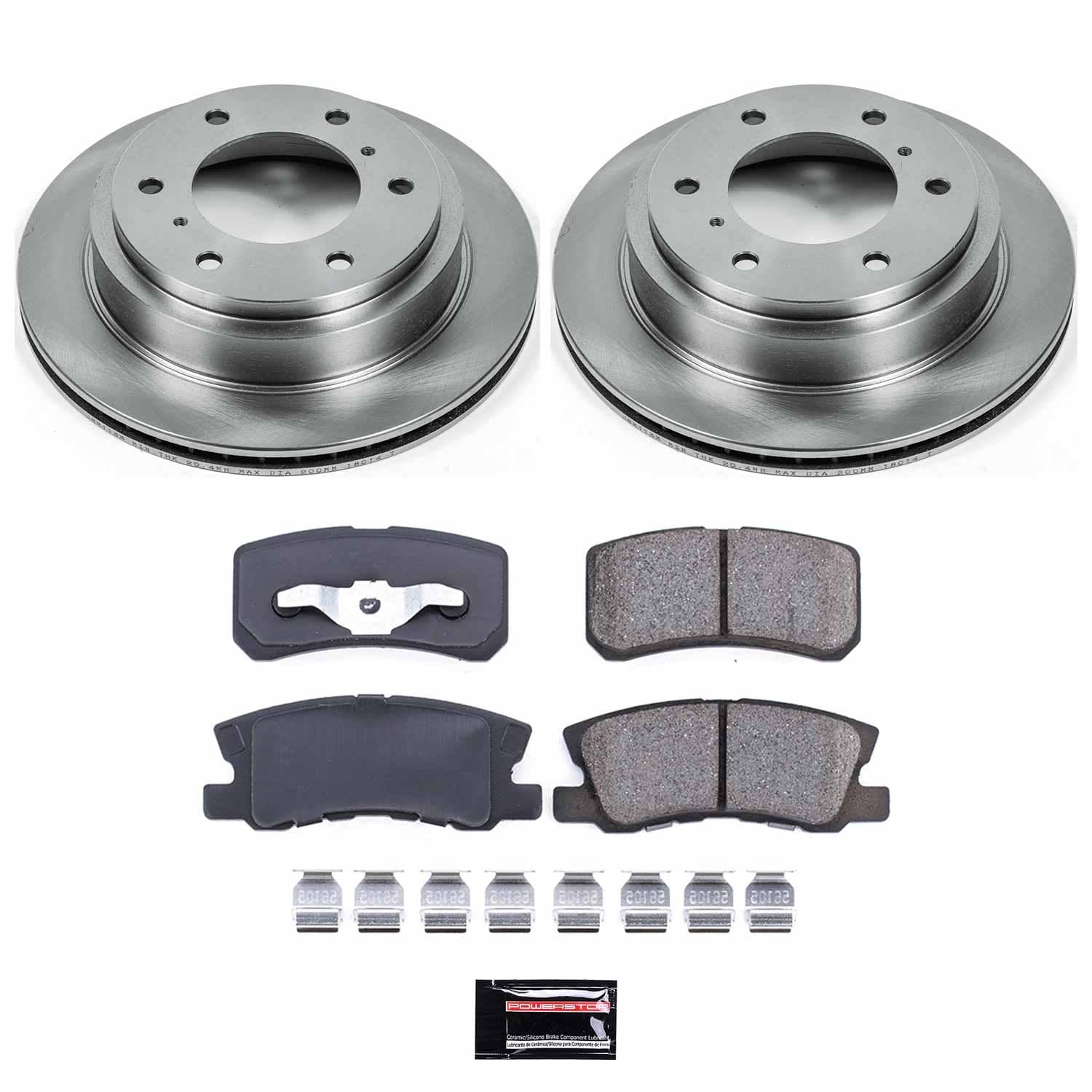 Power Stop - KOE3119 - Rear - Disc Brake Pad and Rotor Kit