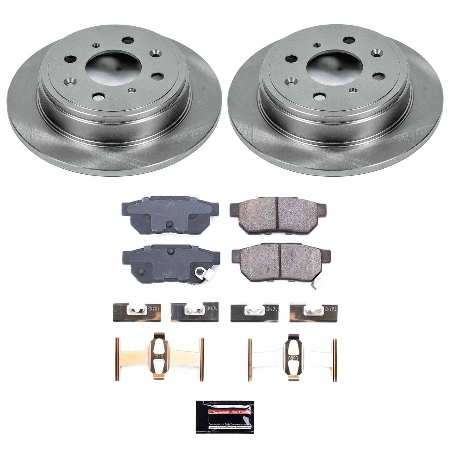 Power Stop - KOE408 - Rear - Disc Brake Pad and Rotor Kit