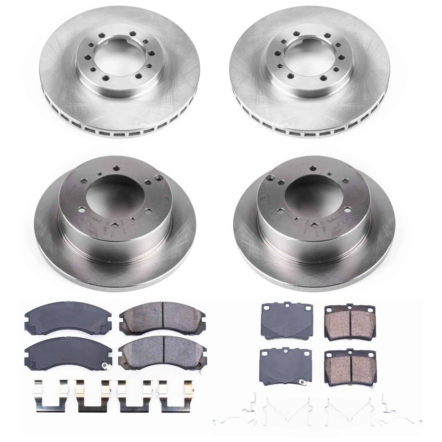 Power Stop - KOE4402 - Front and Rear - Disc Brake Pad and Rotor Kit