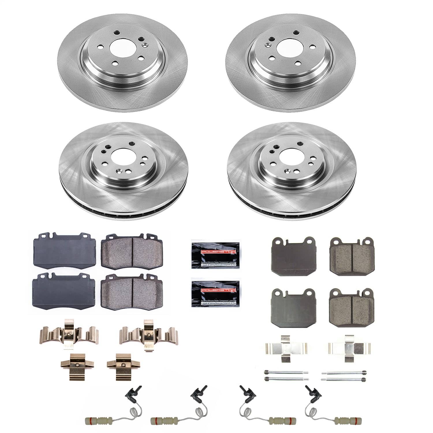 Power Stop - KOE4463 - Front and Rear - Disc Brake Pad and Rotor Kit
