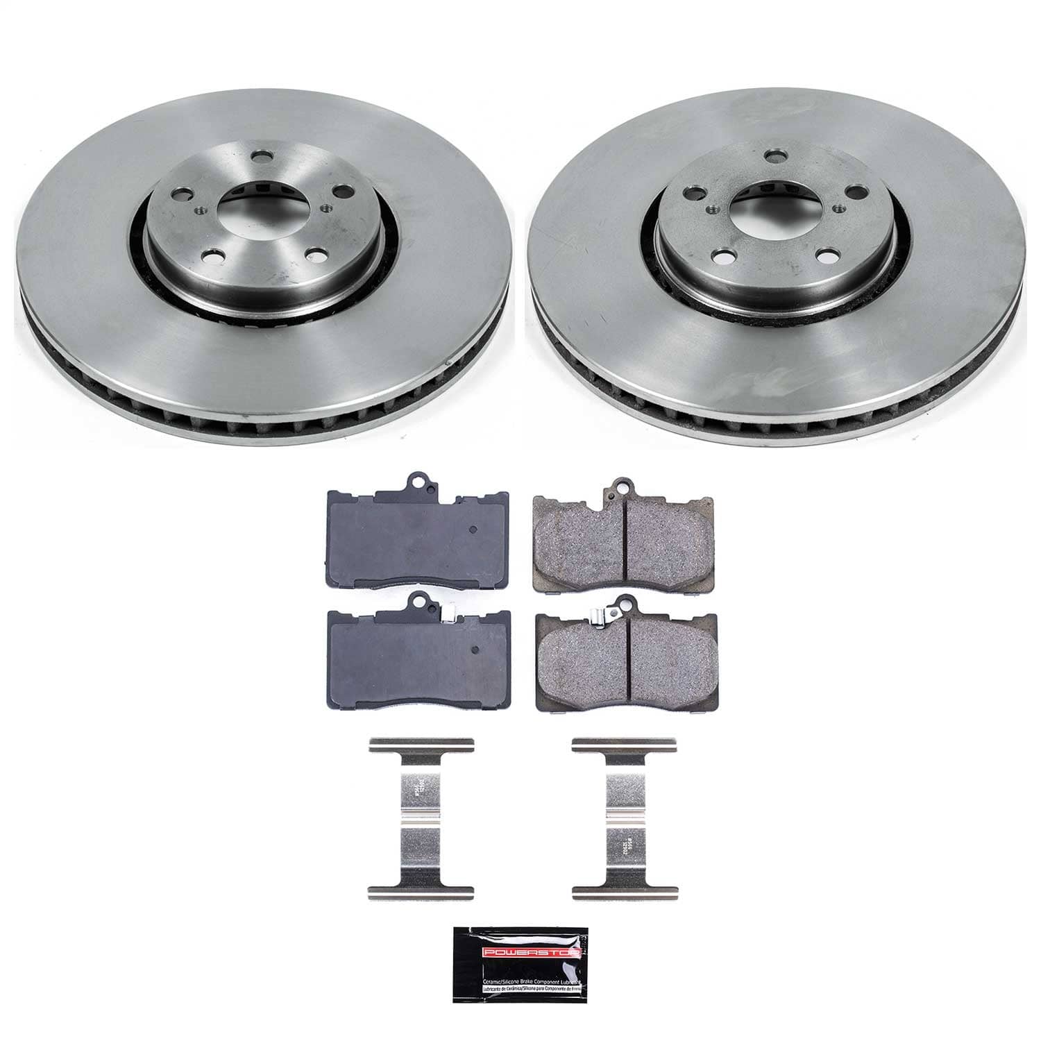 Power Stop - KOE4633 - Front - Disc Brake Pad and Rotor Kit