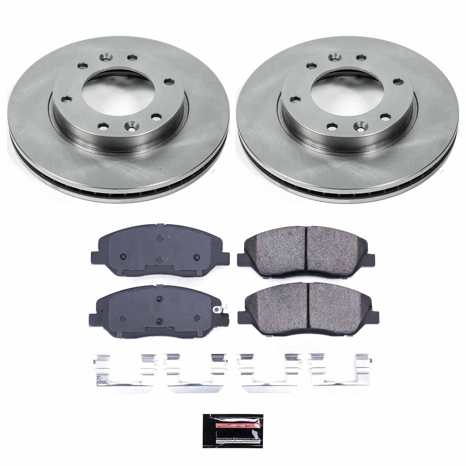 Power Stop - KOE4664 - Front - Disc Brake Pad and Rotor Kit