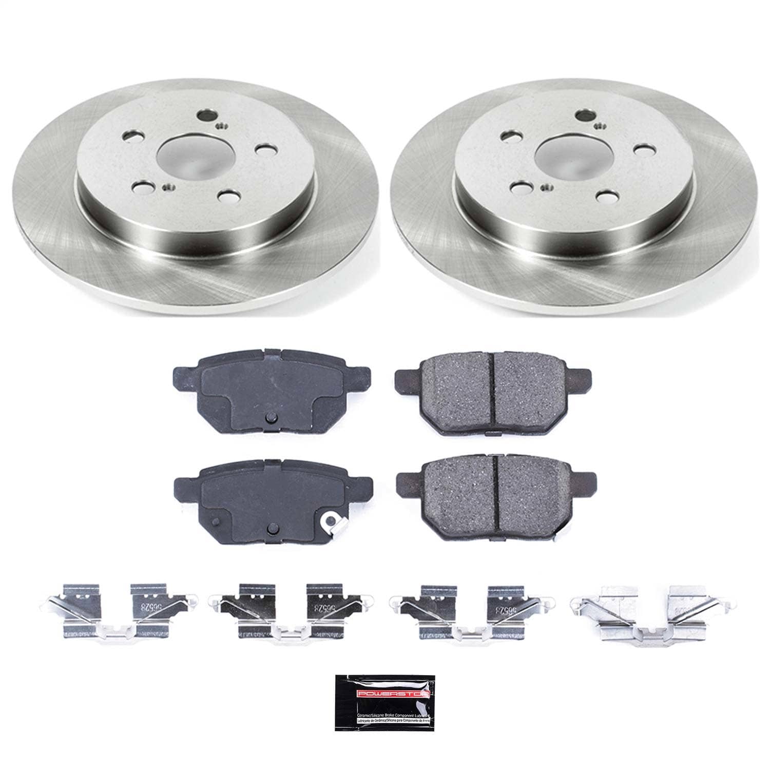 Power Stop - KOE4736 - Rear - Disc Brake Pad and Rotor Kit