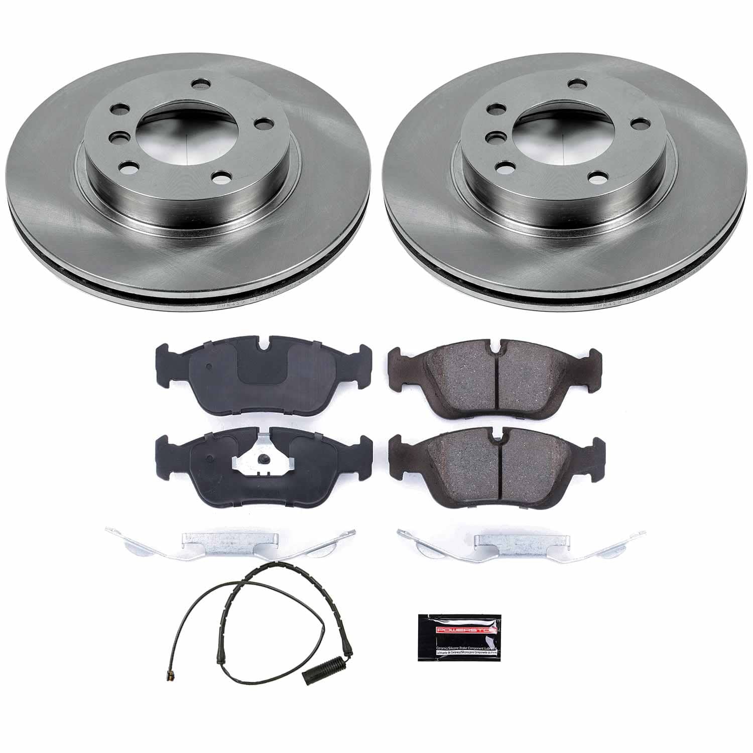 Power Stop - KOE496 - Front - Disc Brake Pad and Rotor Kit