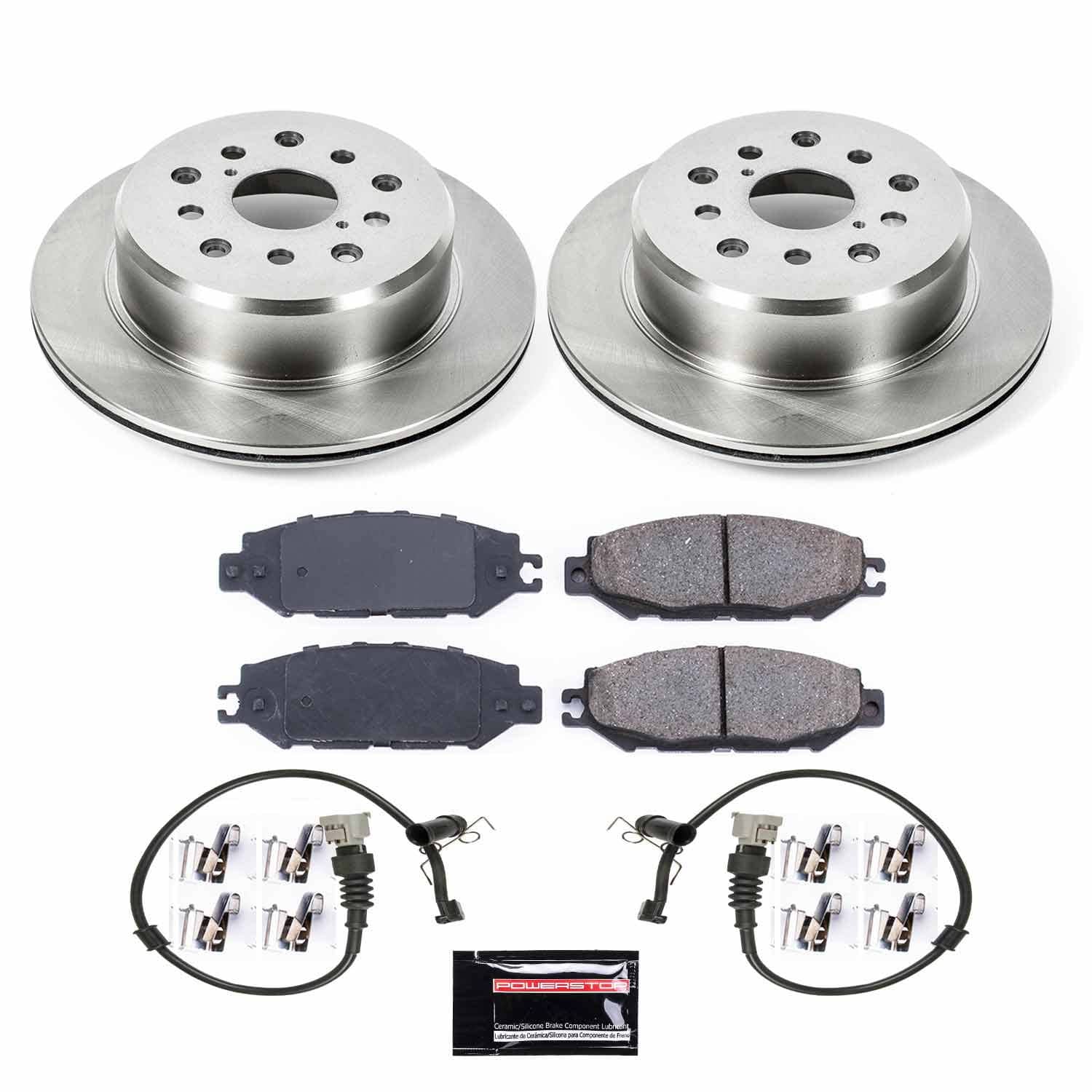 Power Stop - KOE5061 - Rear - Disc Brake Pad and Rotor Kit