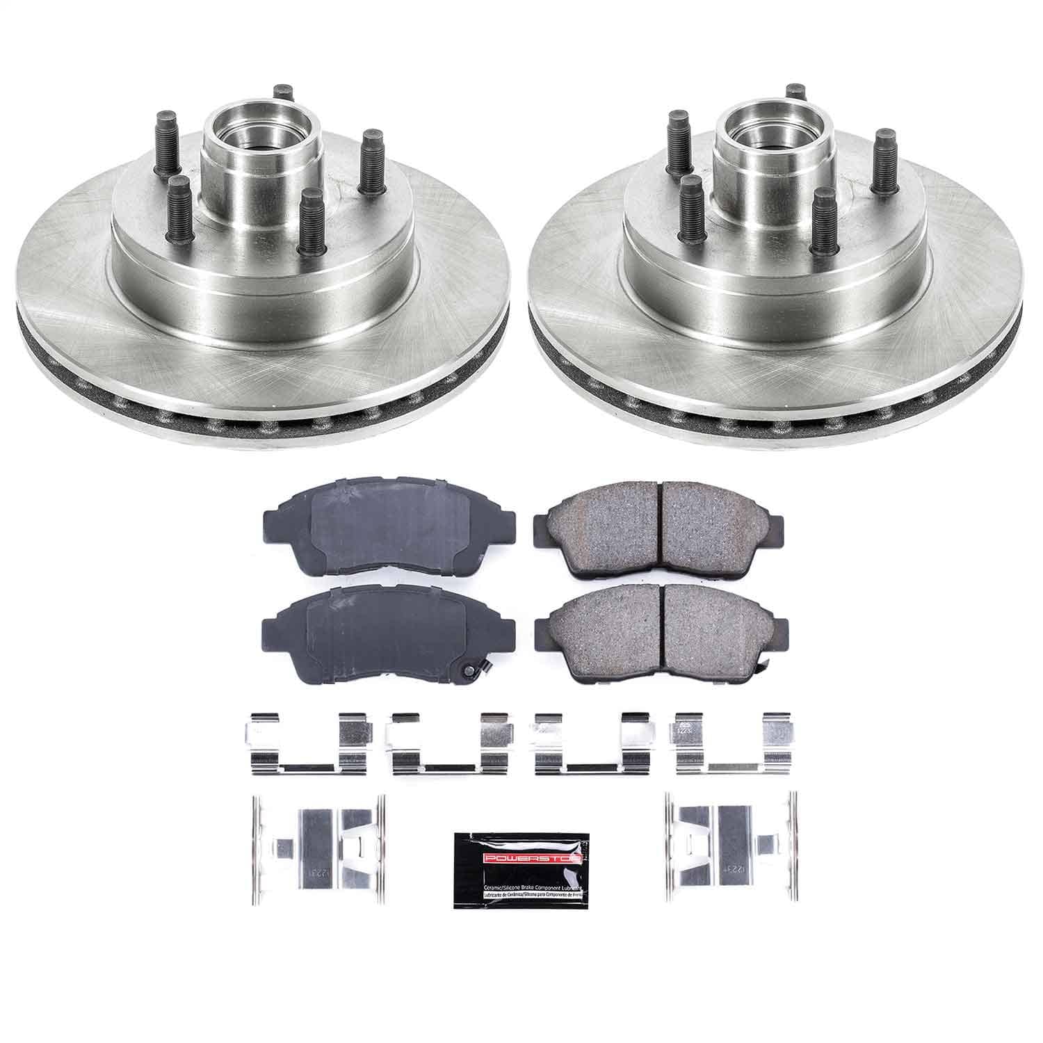 Power Stop - KOE5079 - Front - Disc Brake Pad and Rotor Kit
