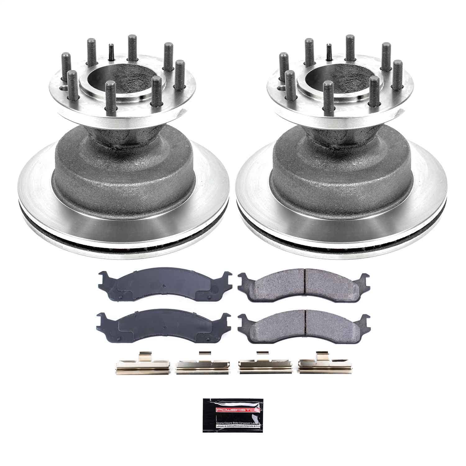 Power Stop - KOE5084 - Front - Disc Brake Pad and Rotor Kit