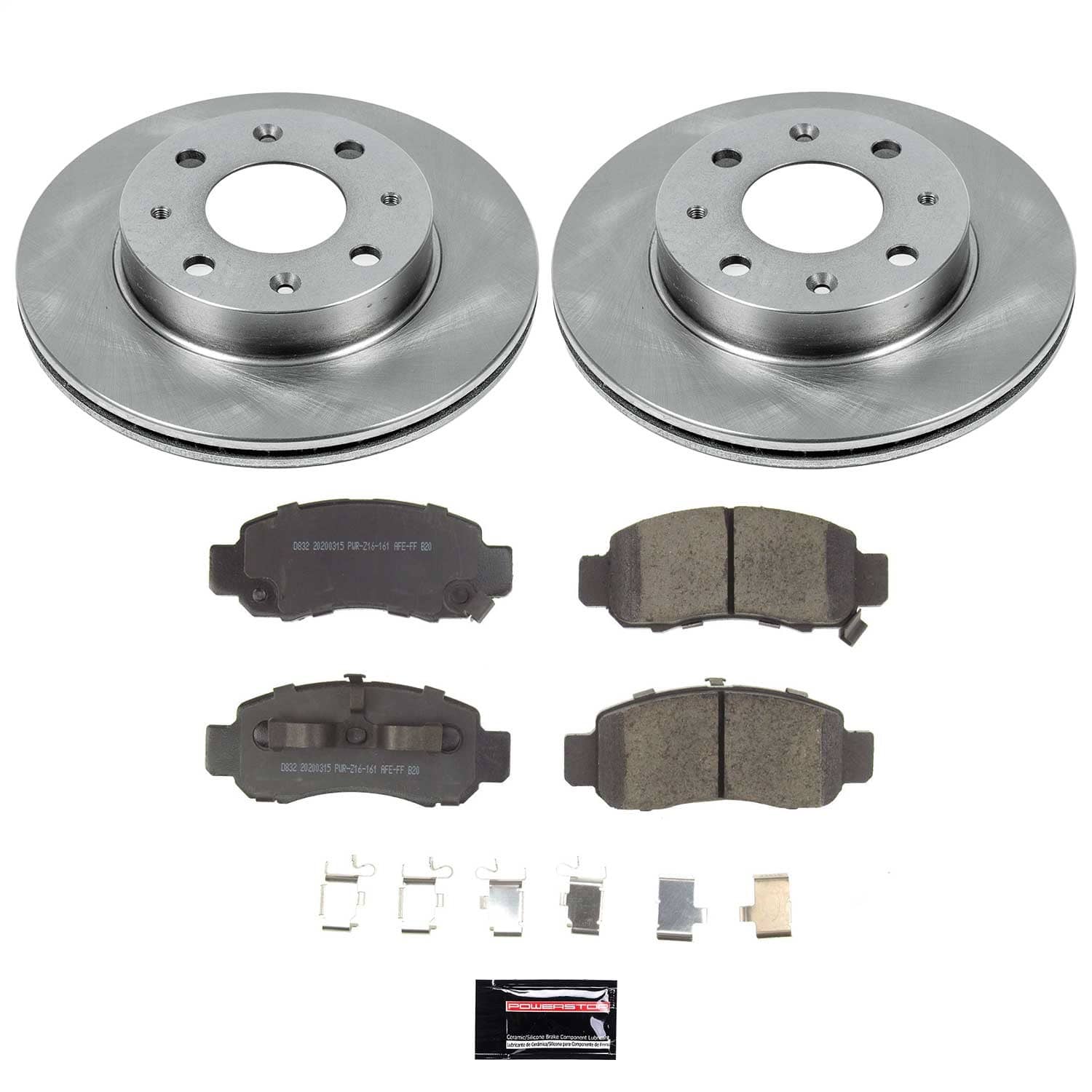 Power Stop - KOE5224 - Front - Disc Brake Pad and Rotor Kit