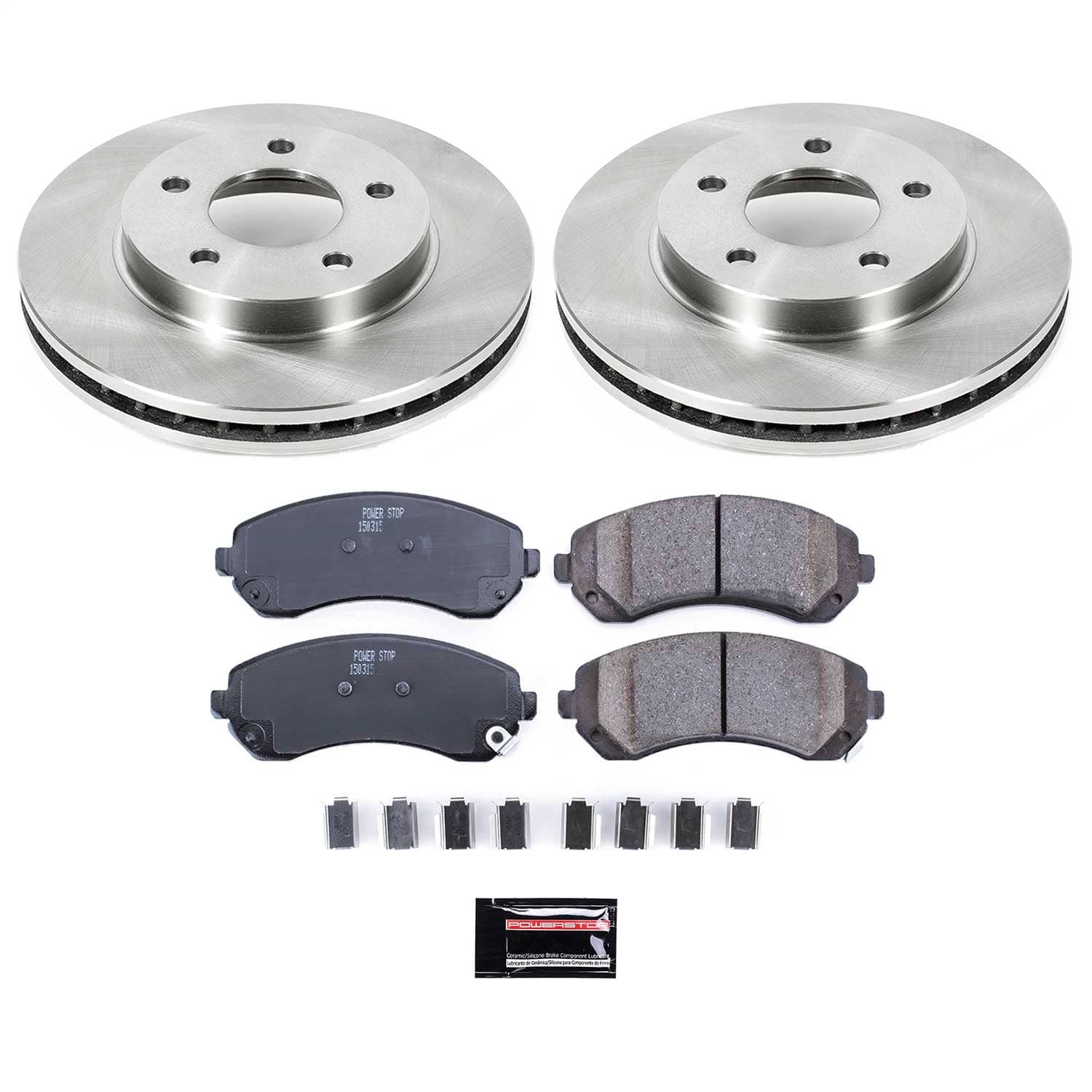 Power Stop - KOE5233 - Front - Disc Brake Pad and Rotor Kit