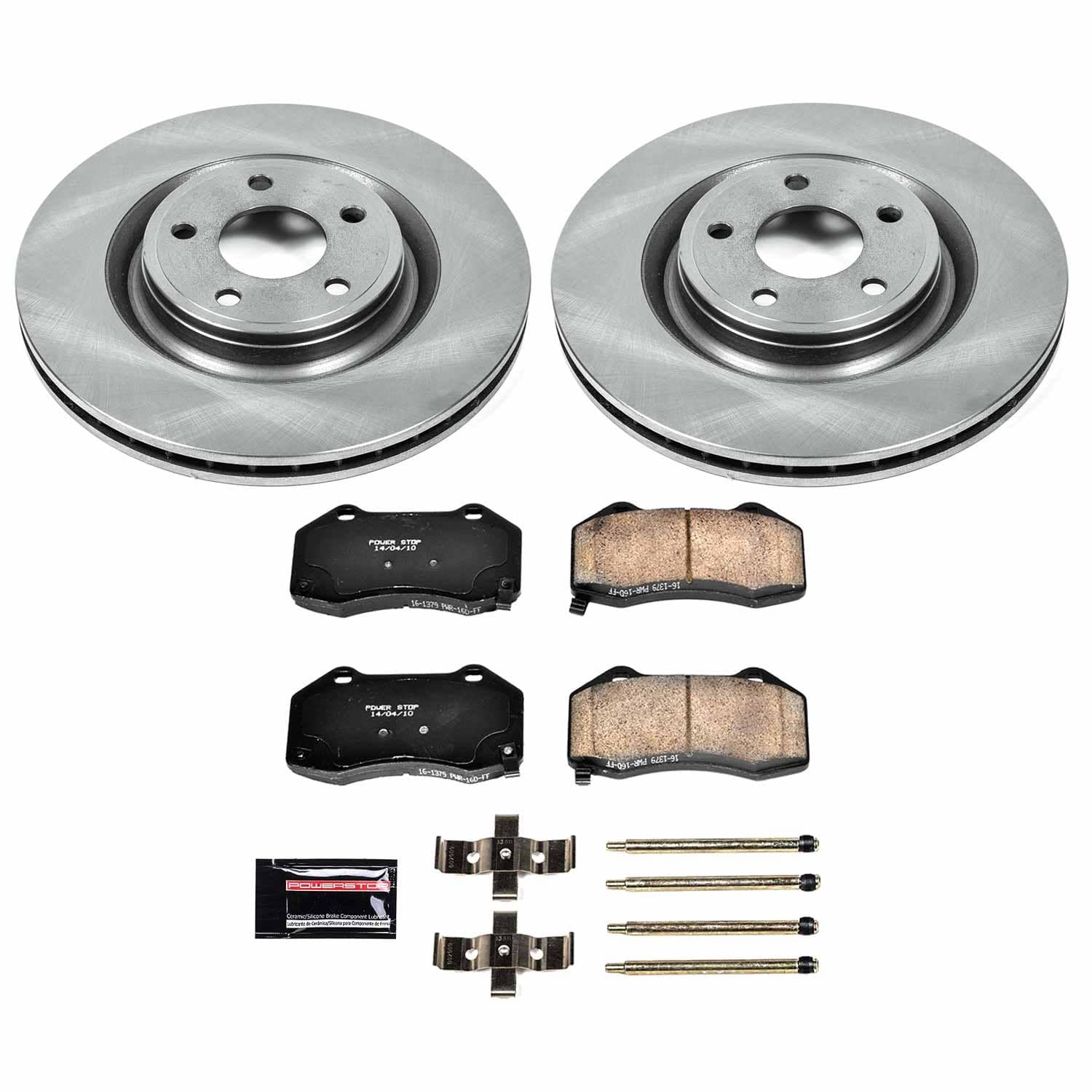 Power Stop - KOE5532 - Front - Disc Brake Pad and Rotor Kit