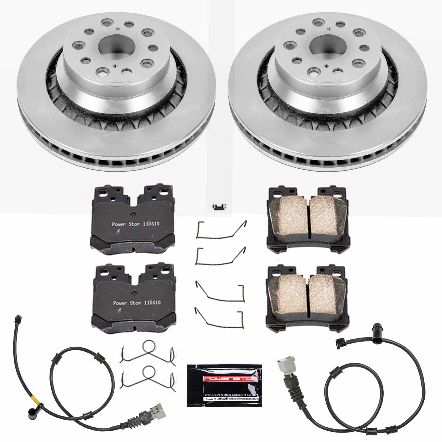 Power Stop - KOE5841 - Rear - Disc Brake Pad and Rotor Kit