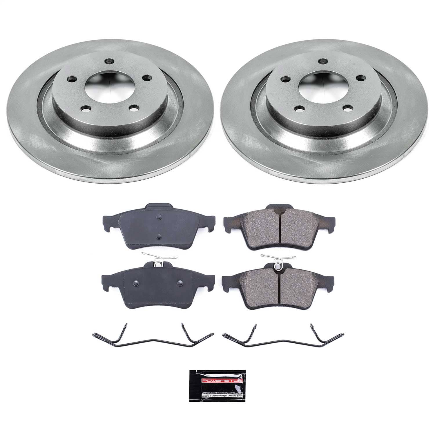 Power Stop - KOE5842 - Rear - Disc Brake Pad and Rotor Kit