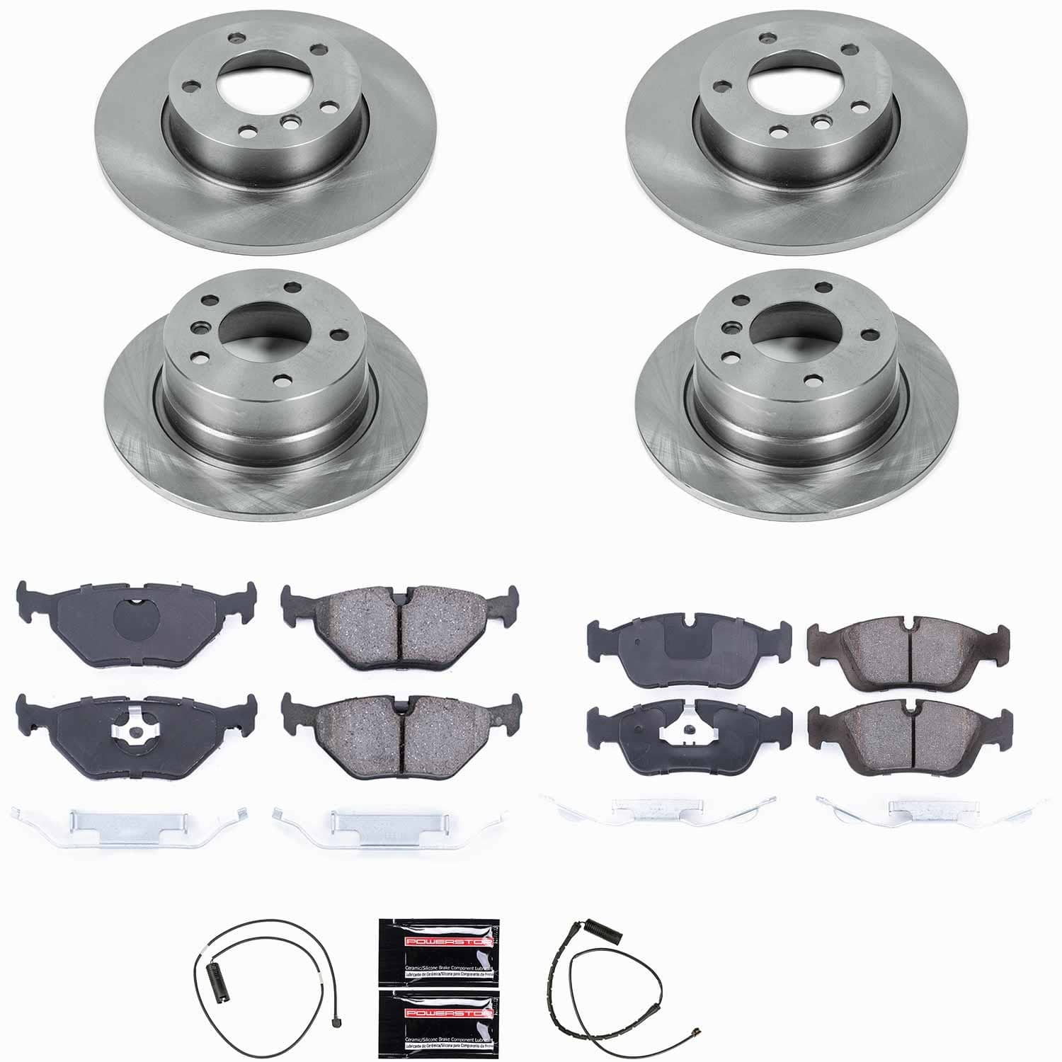 Power Stop - KOE591 - Front and Rear - Disc Brake Pad and Rotor Kit