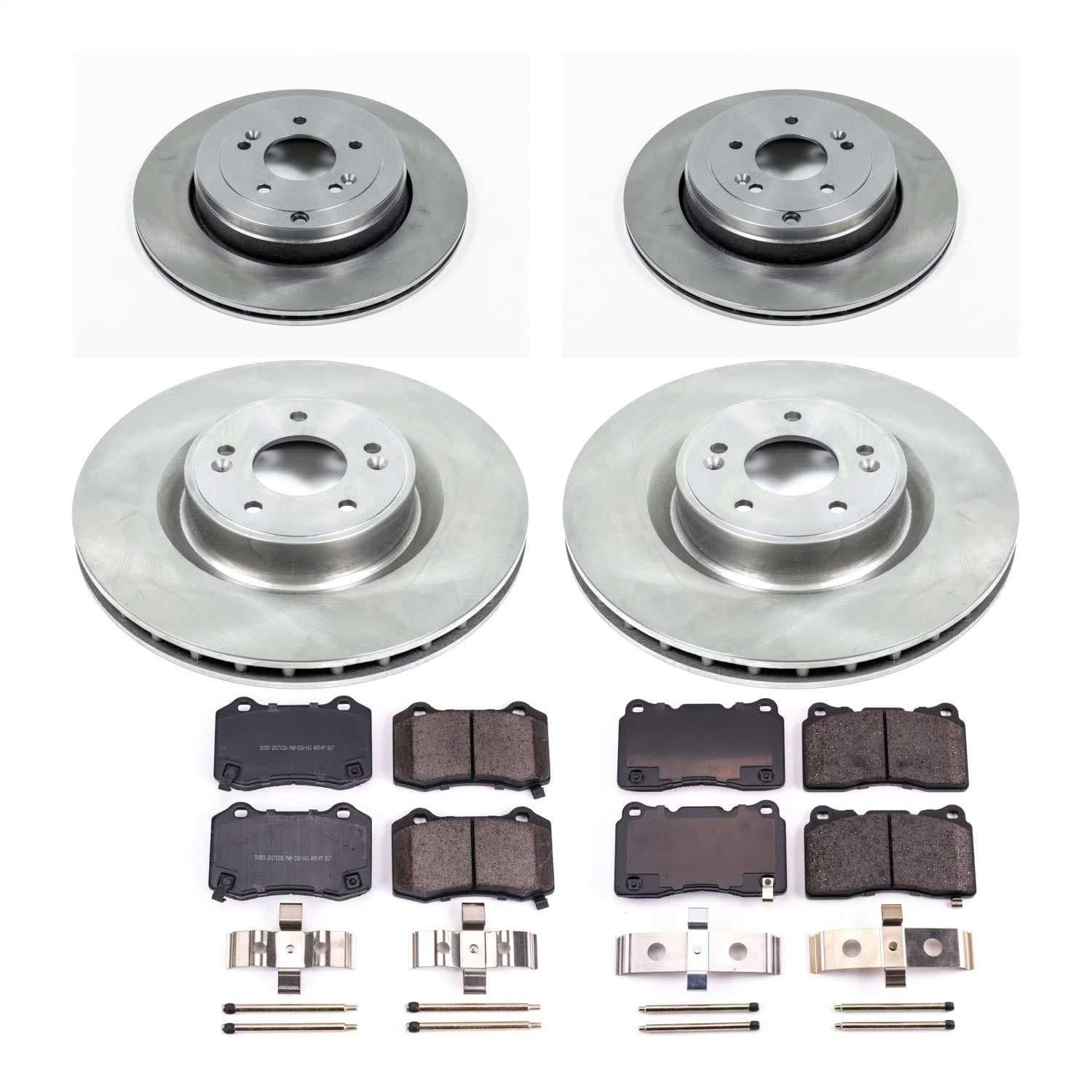 Power Stop - KOE6167 - Front and Rear - Disc Brake Pad and Rotor Kit