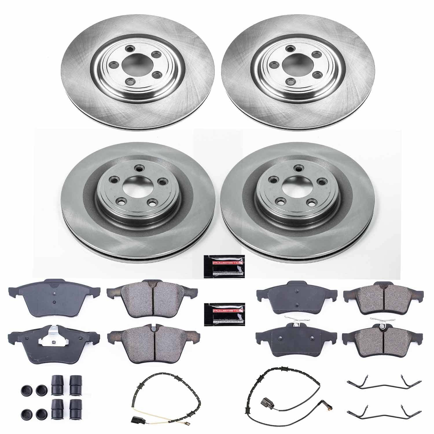 Power Stop - KOE6283 - Front and Rear - Disc Brake Pad and Rotor Kit