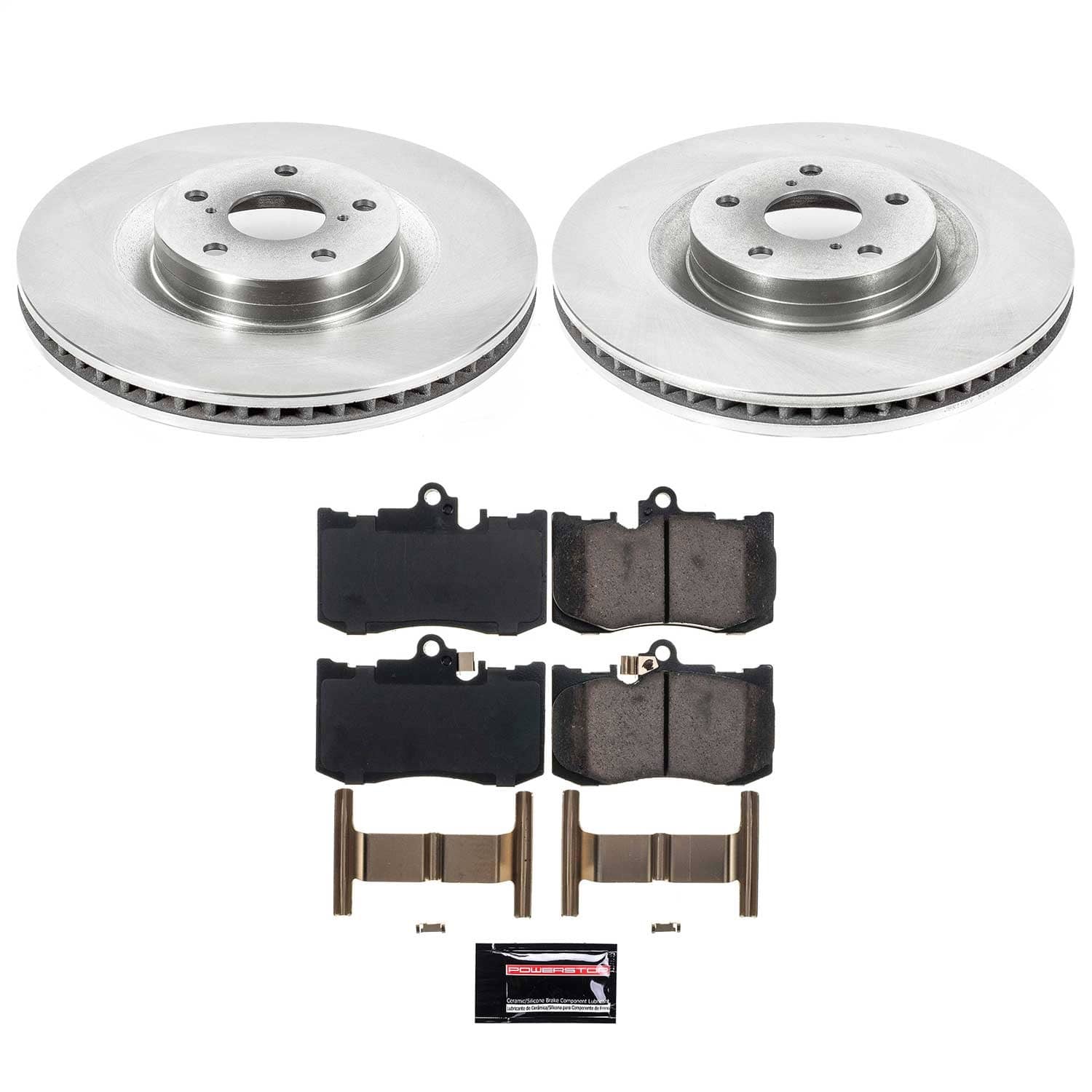 Power Stop - KOE6355 - Front - Disc Brake Pad and Rotor Kit