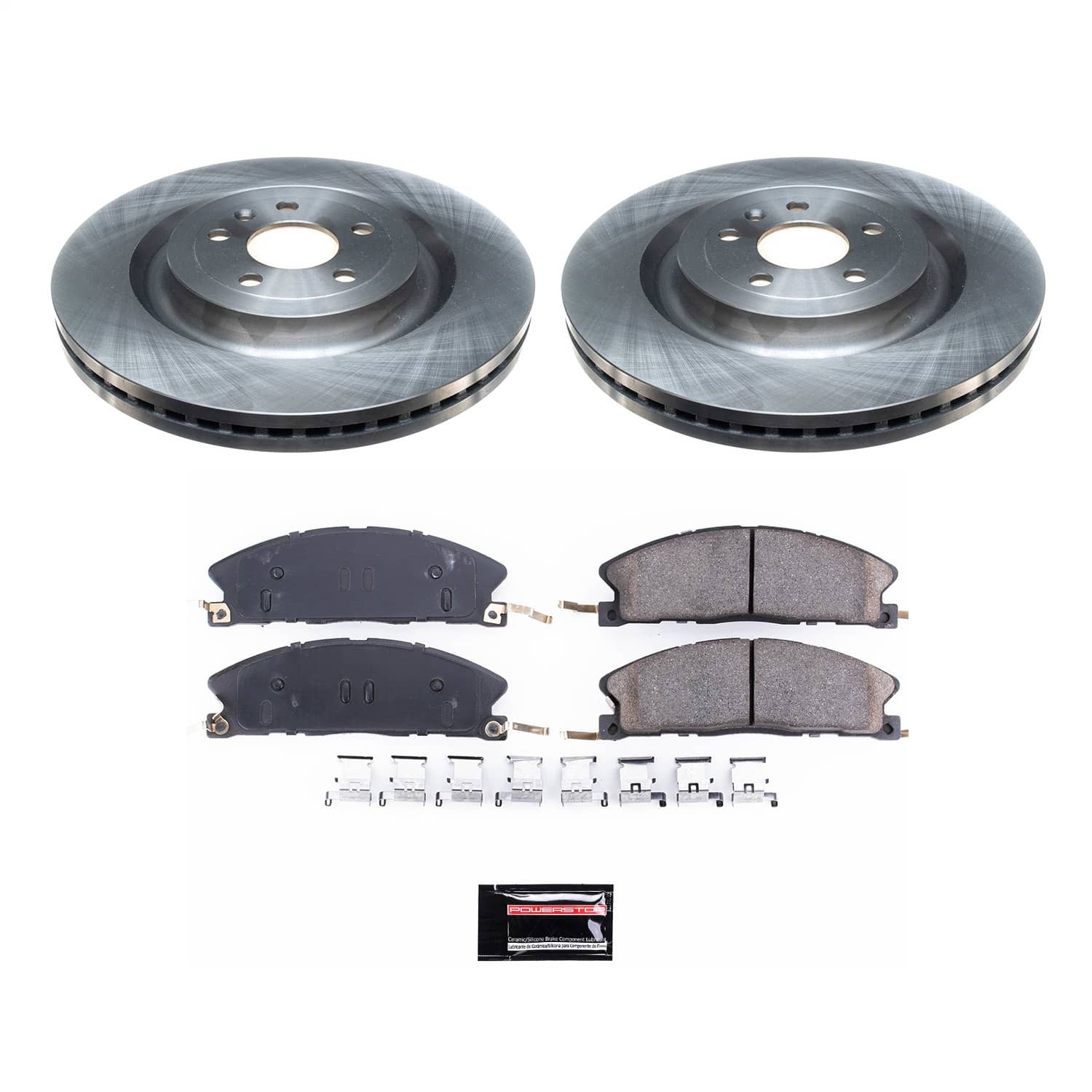 Power Stop - KOE6374 - Front - Disc Brake Pad and Rotor Kit