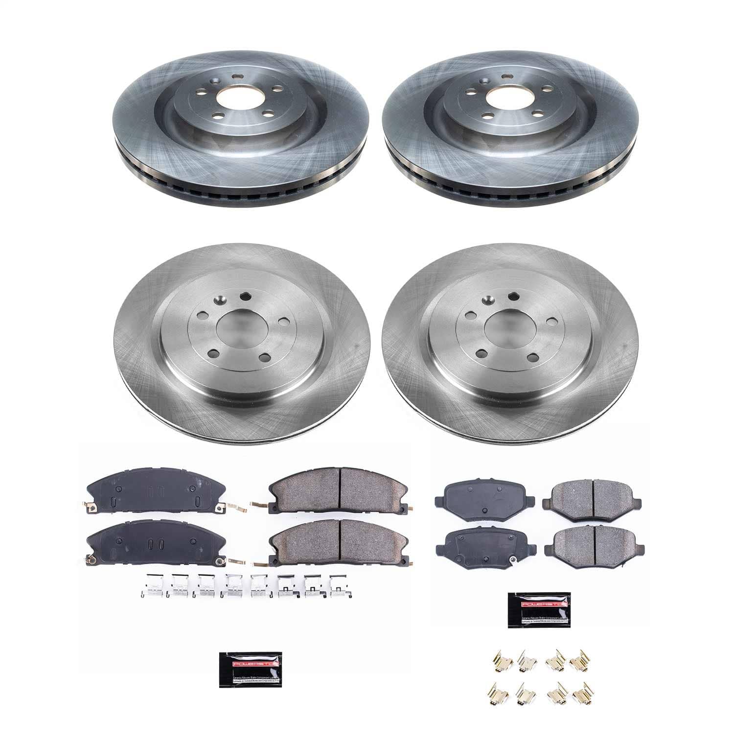 Power Stop - KOE6375 - Front and Rear - Disc Brake Pad and Rotor Kit