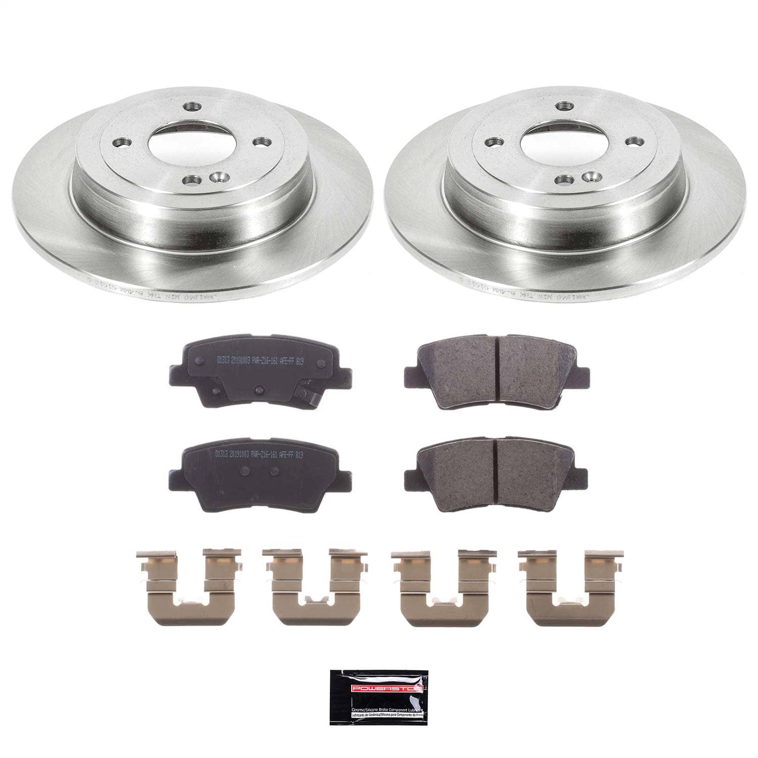 Power Stop - KOE6507 - Rear - Disc Brake Pad and Rotor Kit