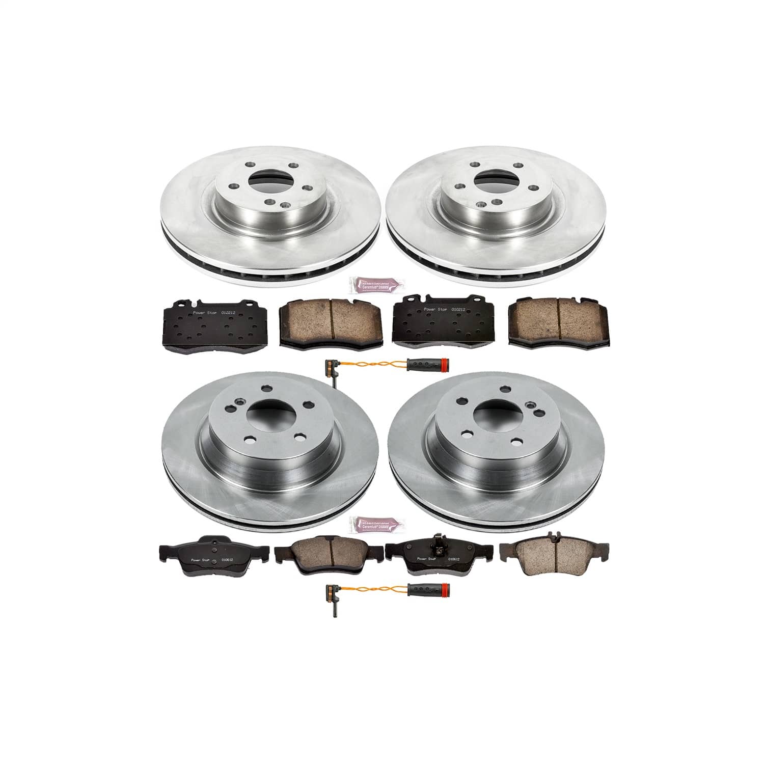 Power Stop - KOE6598 - Front and Rear - Disc Brake Pad and Rotor Kit