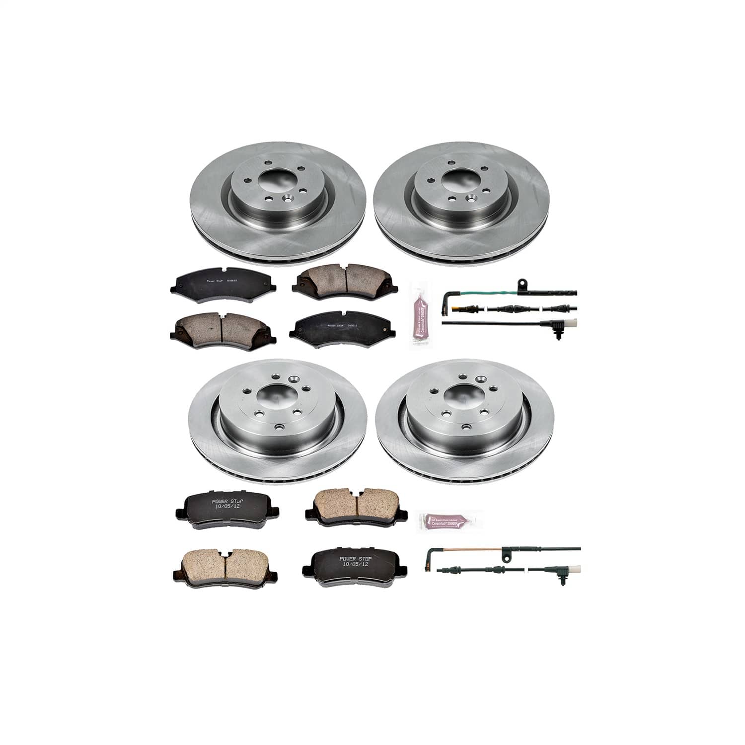 Power Stop - KOE6720 - Front and Rear - Disc Brake Pad and Rotor Kit