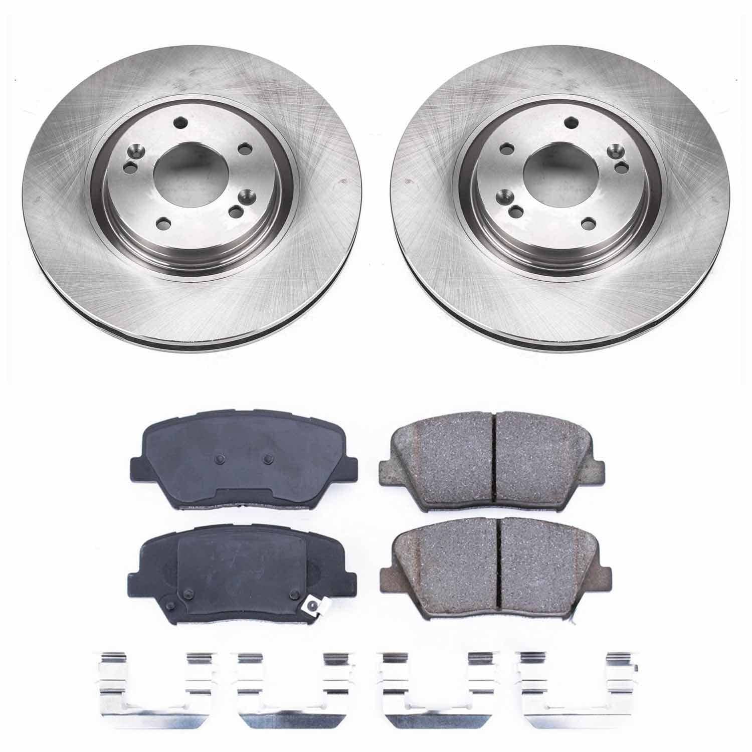 Power Stop - KOE6764 - Front - Disc Brake Pad and Rotor Kit