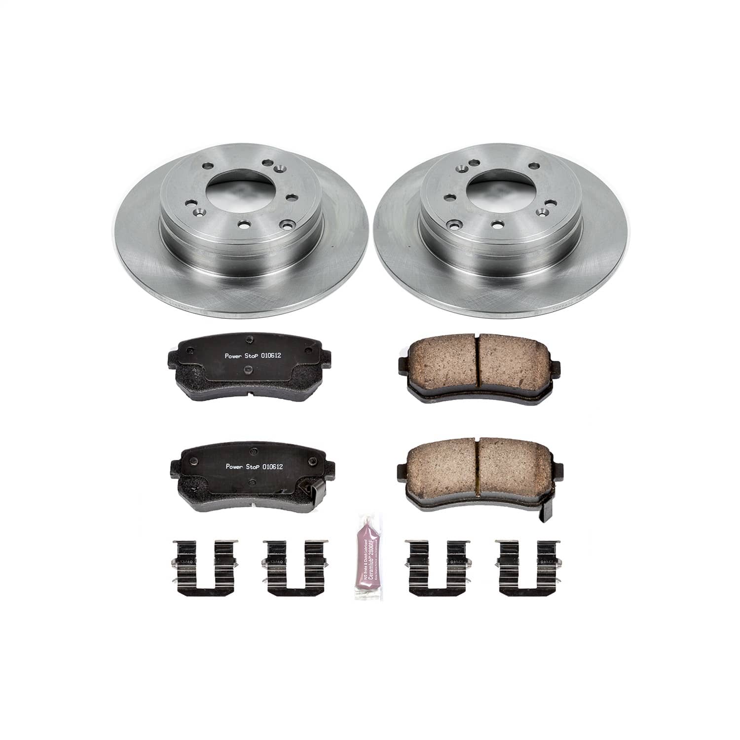 Power Stop - KOE6936 - Rear - Disc Brake Pad and Rotor Kit