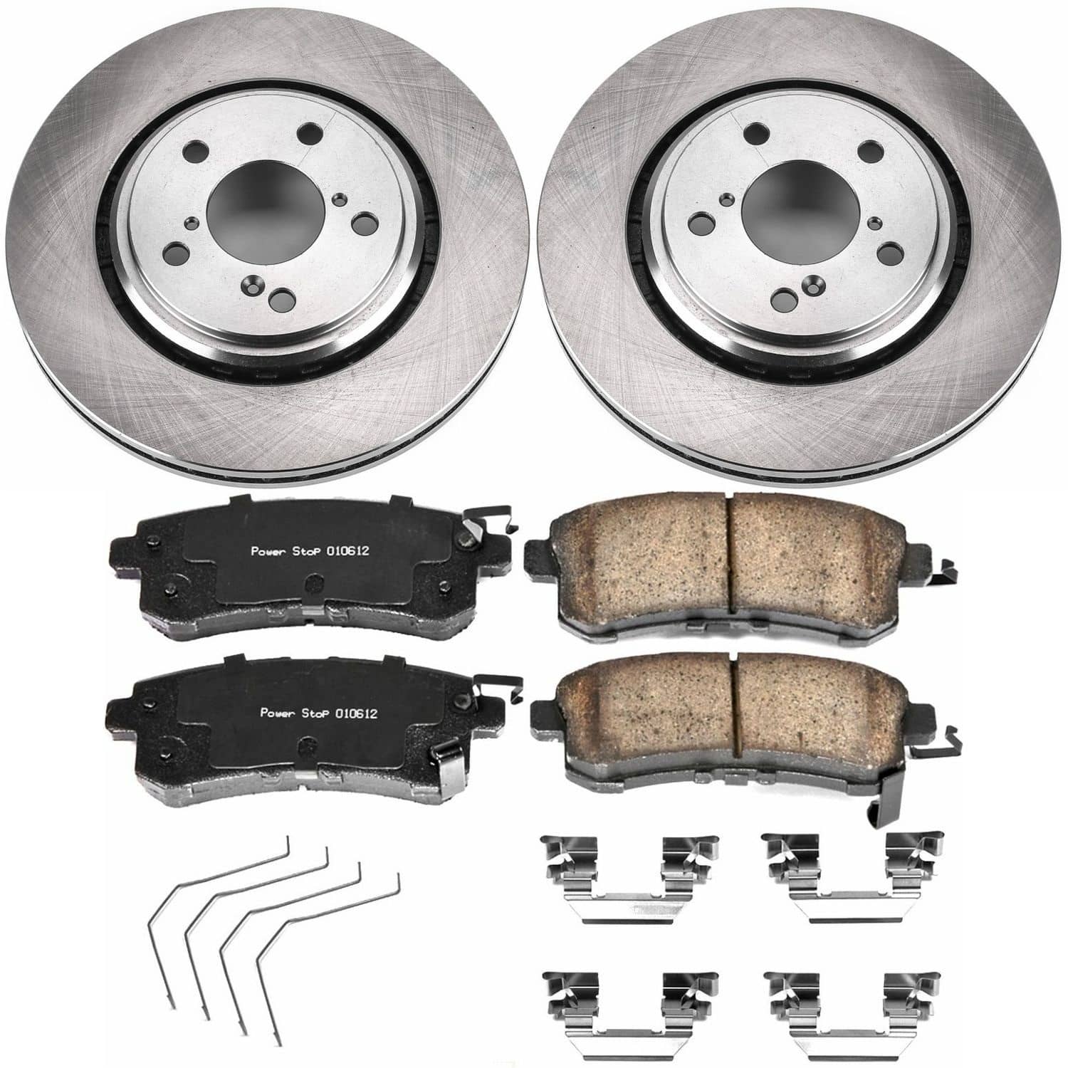Power Stop - KOE6959 - Front - Disc Brake Pad and Rotor Kit