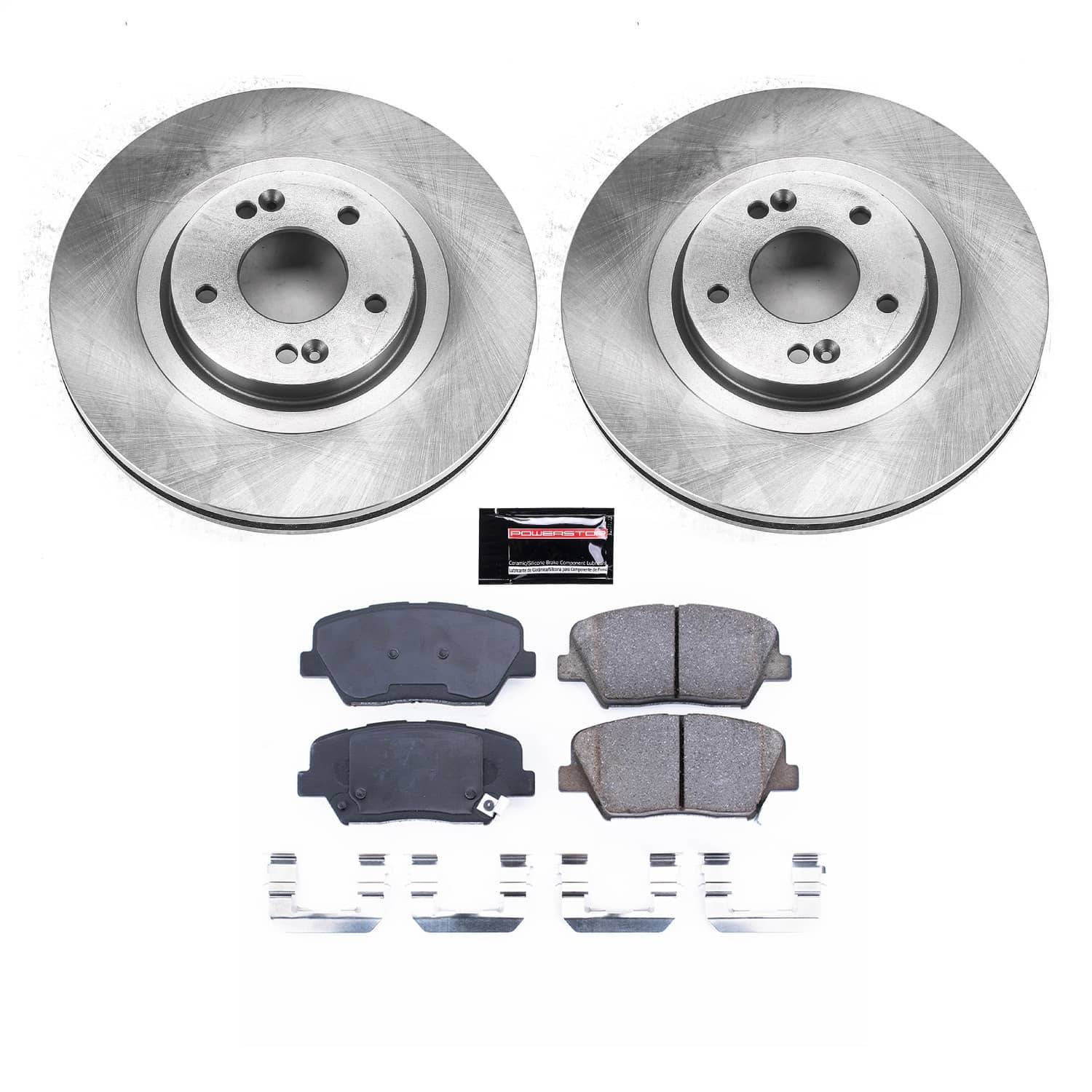 Power Stop - KOE7064 - Front - Disc Brake Pad and Rotor Kit