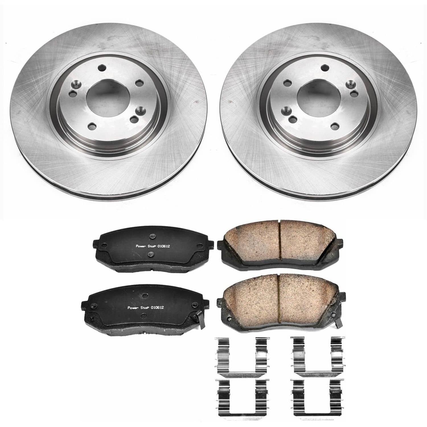 Power Stop - KOE7083 - Front - Disc Brake Pad and Rotor Kit