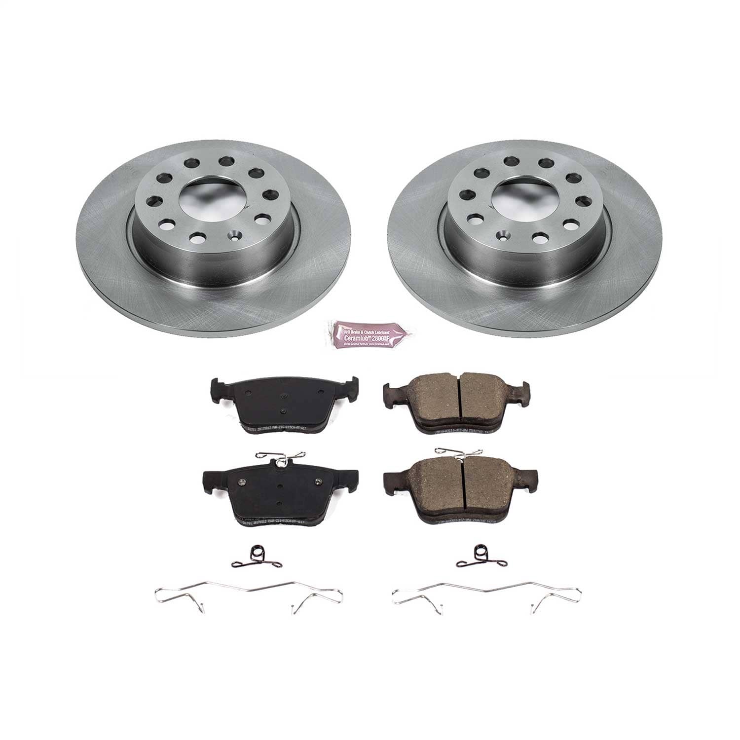 Power Stop - KOE7093 - Rear - Disc Brake Pad and Rotor Kit