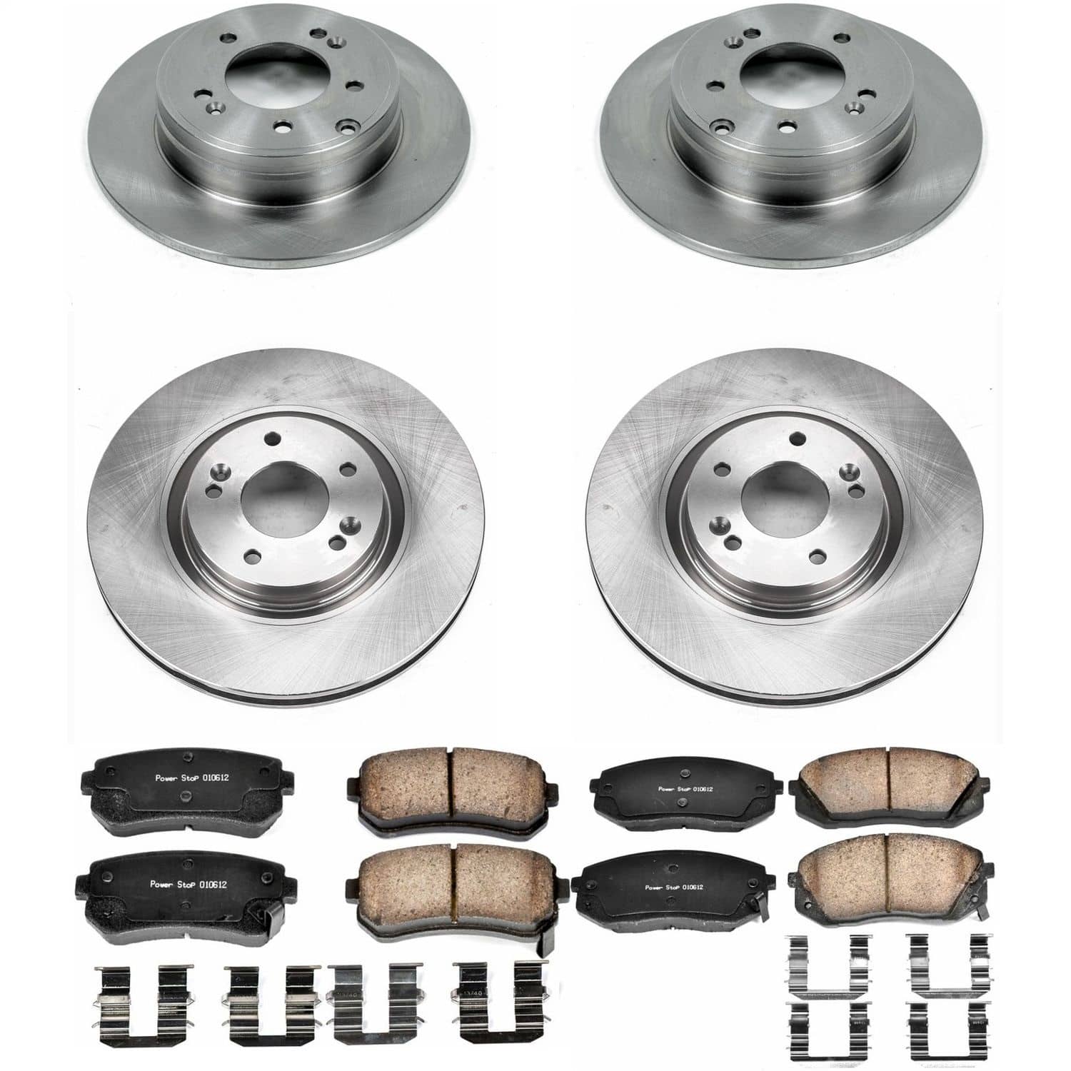 Power Stop - KOE7113 - Front and Rear - Disc Brake Pad and Rotor Kit