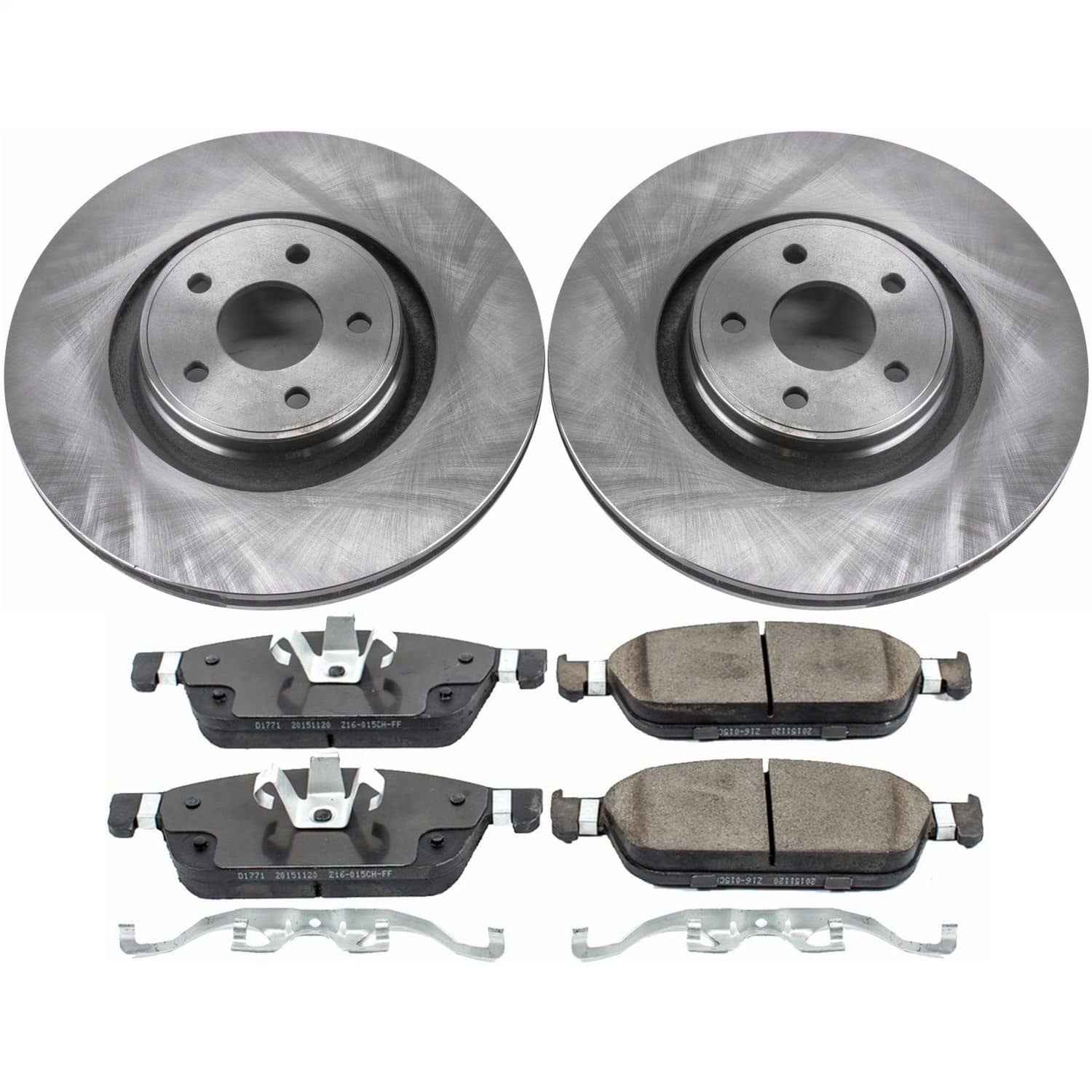 Power Stop - KOE7147 - Front - Disc Brake Pad and Rotor Kit