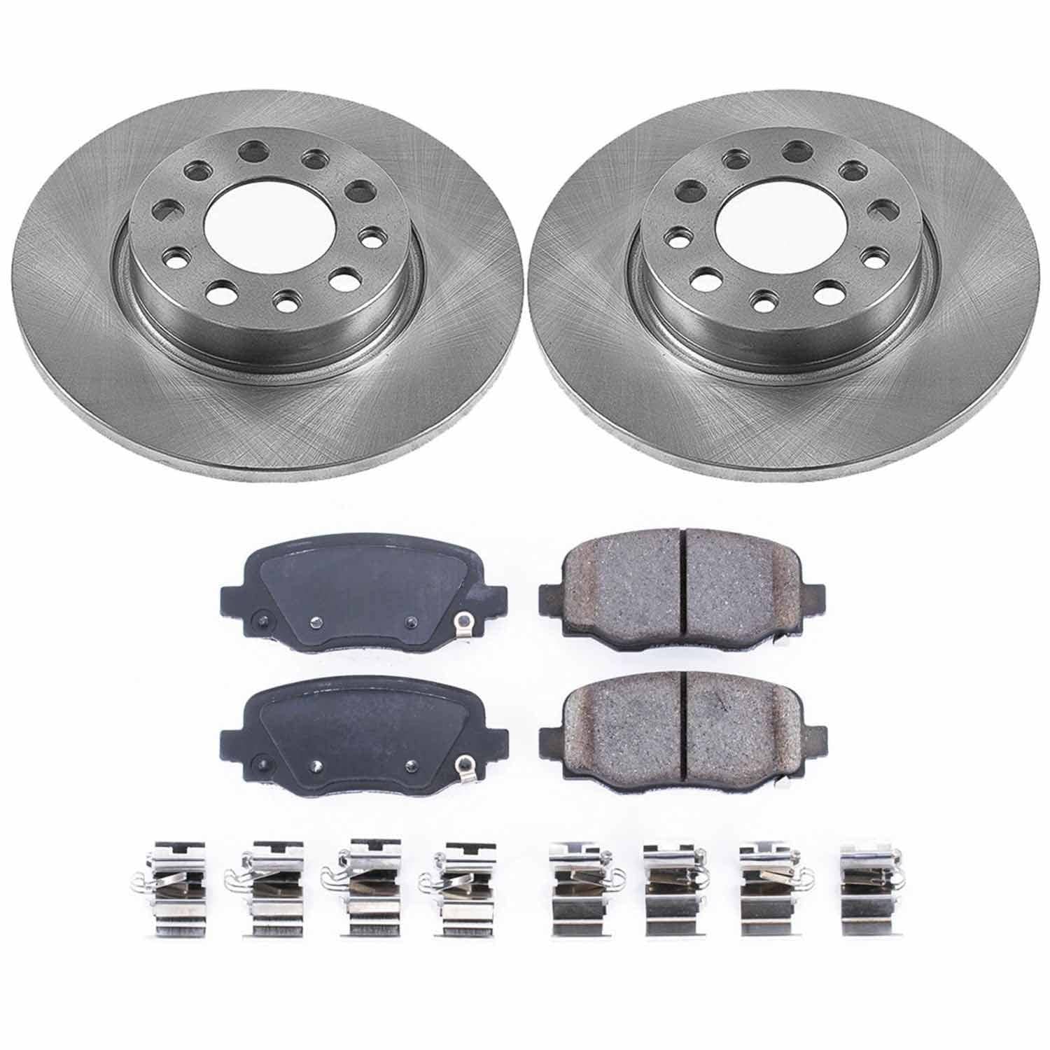 Power Stop - KOE7301 - Rear - Disc Brake Pad and Rotor Kit