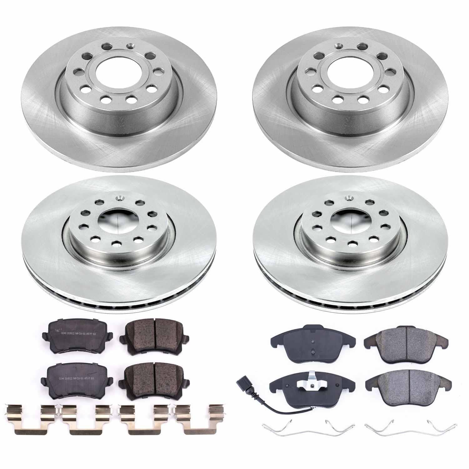 Power Stop - KOE7339 - Front and Rear - Disc Brake Pad and Rotor Kit