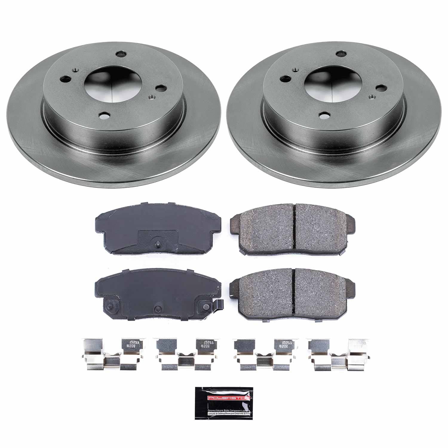 Power Stop - KOE741 - Rear - Disc Brake Pad and Rotor Kit