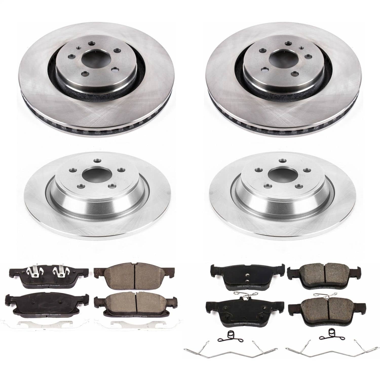 Power Stop - KOE7416 - Front and Rear - Disc Brake Pad and Rotor Kit