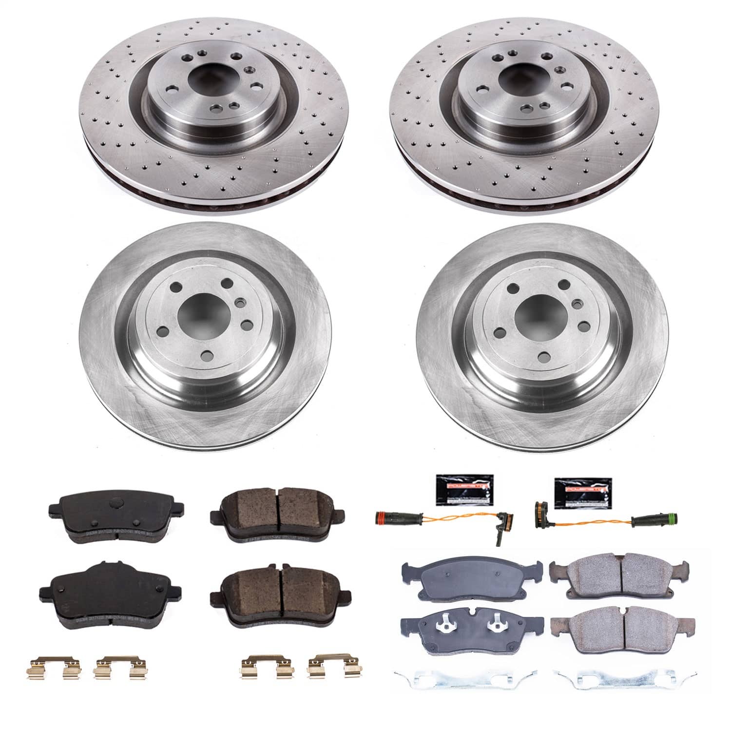 Power Stop - KOE7437 - Front and Rear - Disc Brake Pad and Rotor Kit
