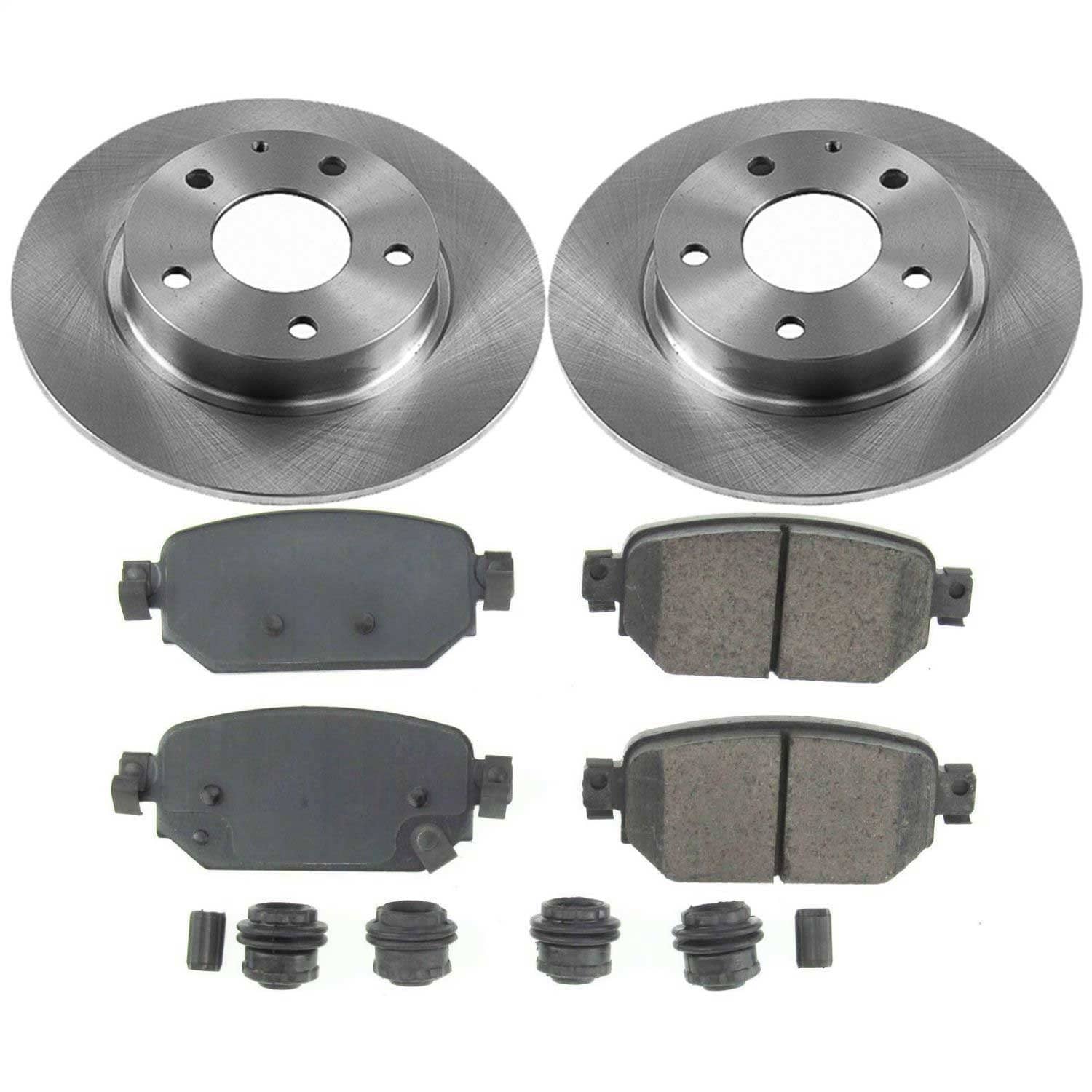 Power Stop - KOE7515 - Rear - Disc Brake Pad and Rotor Kit