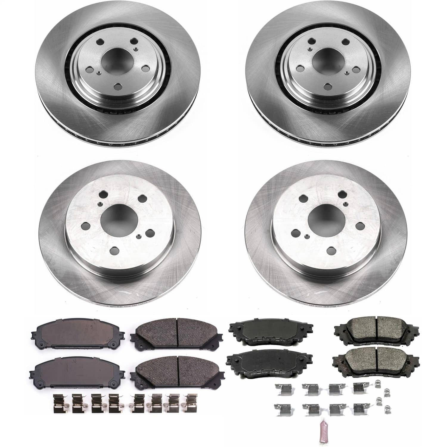 Power Stop - KOE7605 - Front and Rear - Disc Brake Pad and Rotor Kit