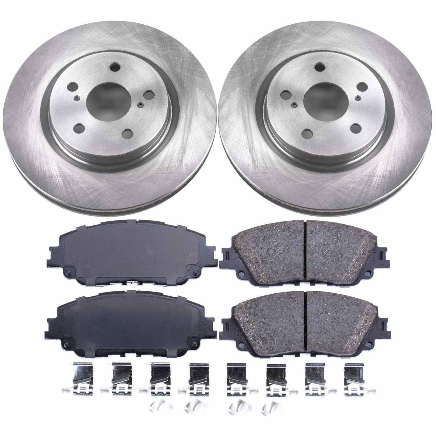 Power Stop - KOE7895 - Front - Disc Brake Pad and Rotor Kit