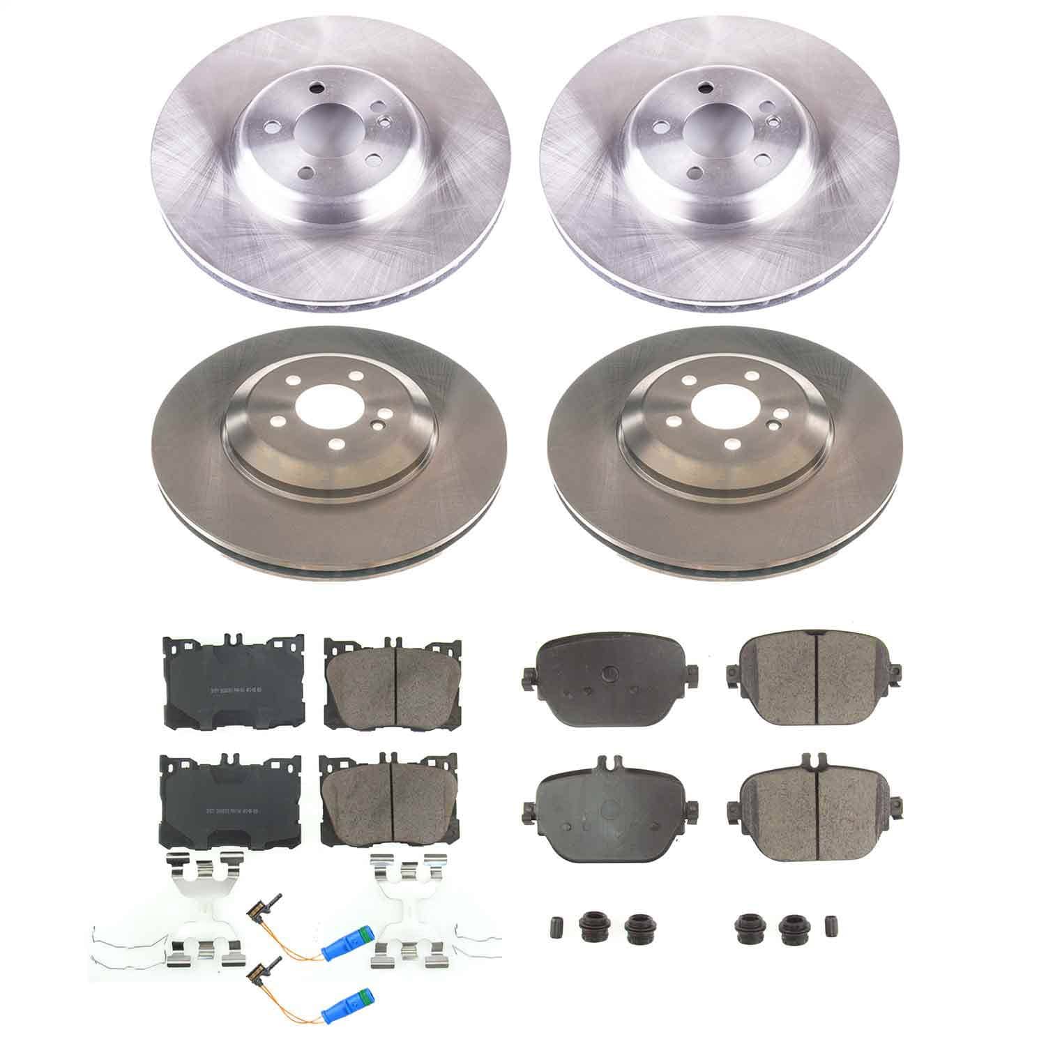 Power Stop - KOE8106 - Front and Rear - Disc Brake Pad and Rotor Kit