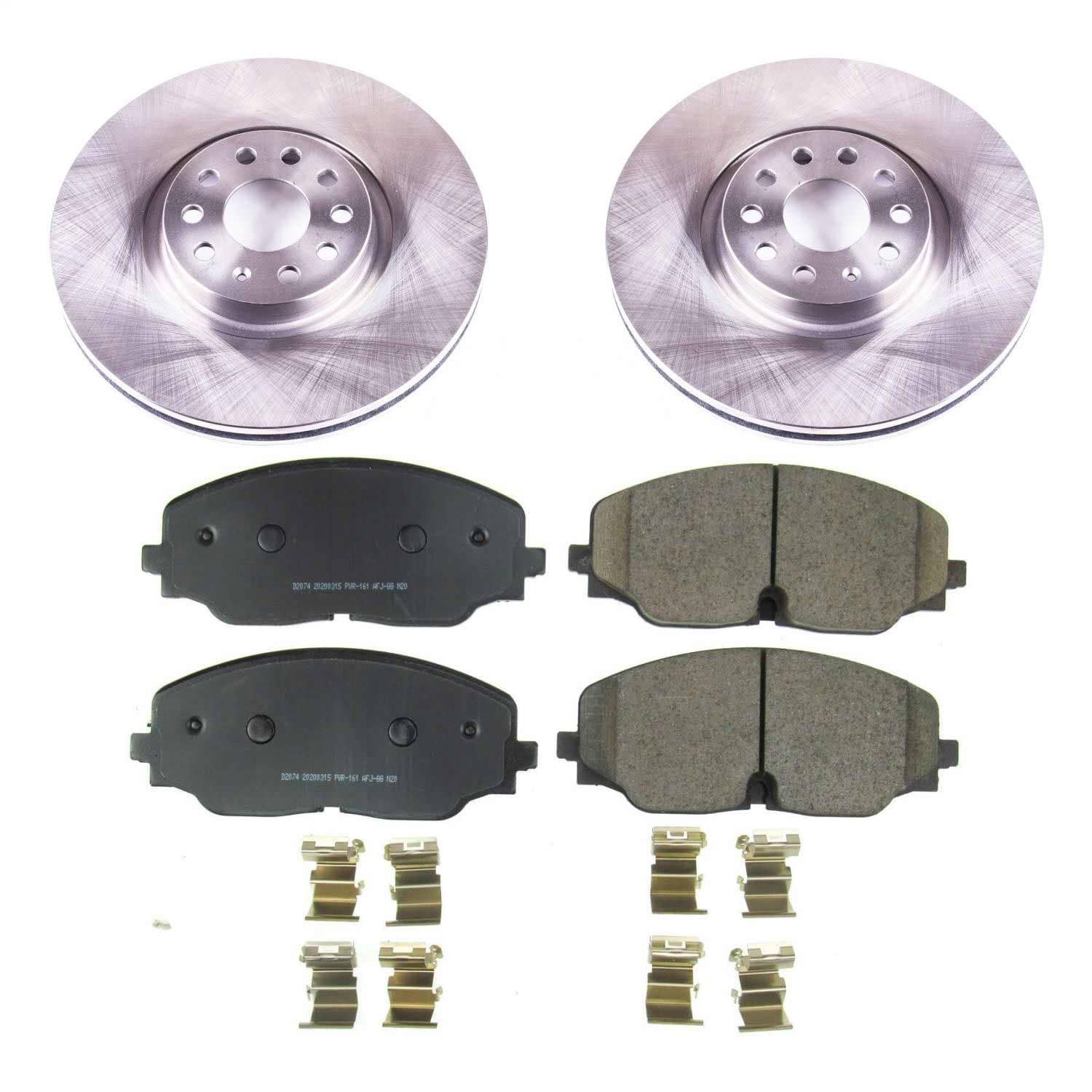 Power Stop - KOE8117 - Front - Disc Brake Pad and Rotor Kit