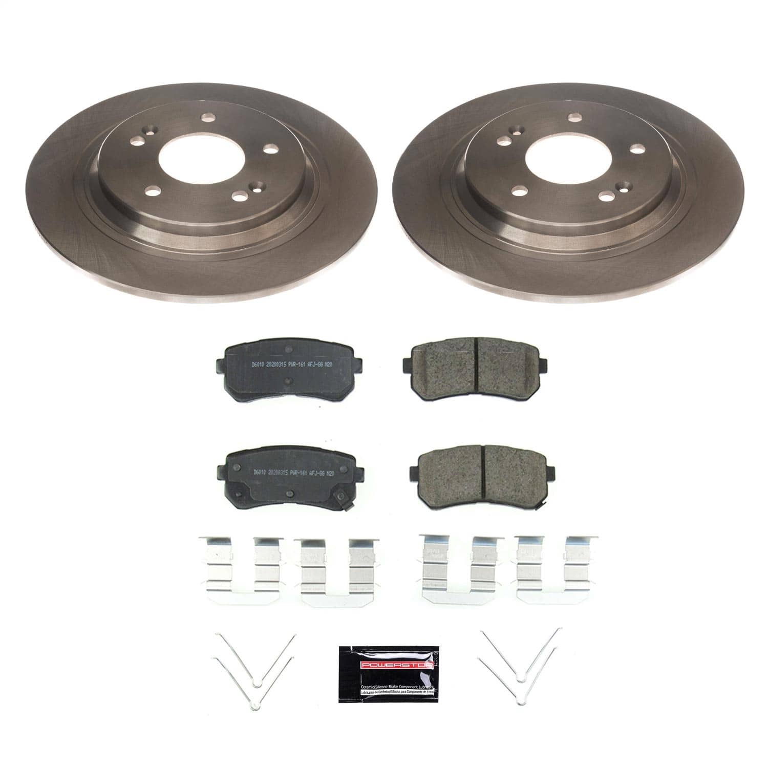 Power Stop - KOE8306 - Rear - Disc Brake Pad and Rotor Kit