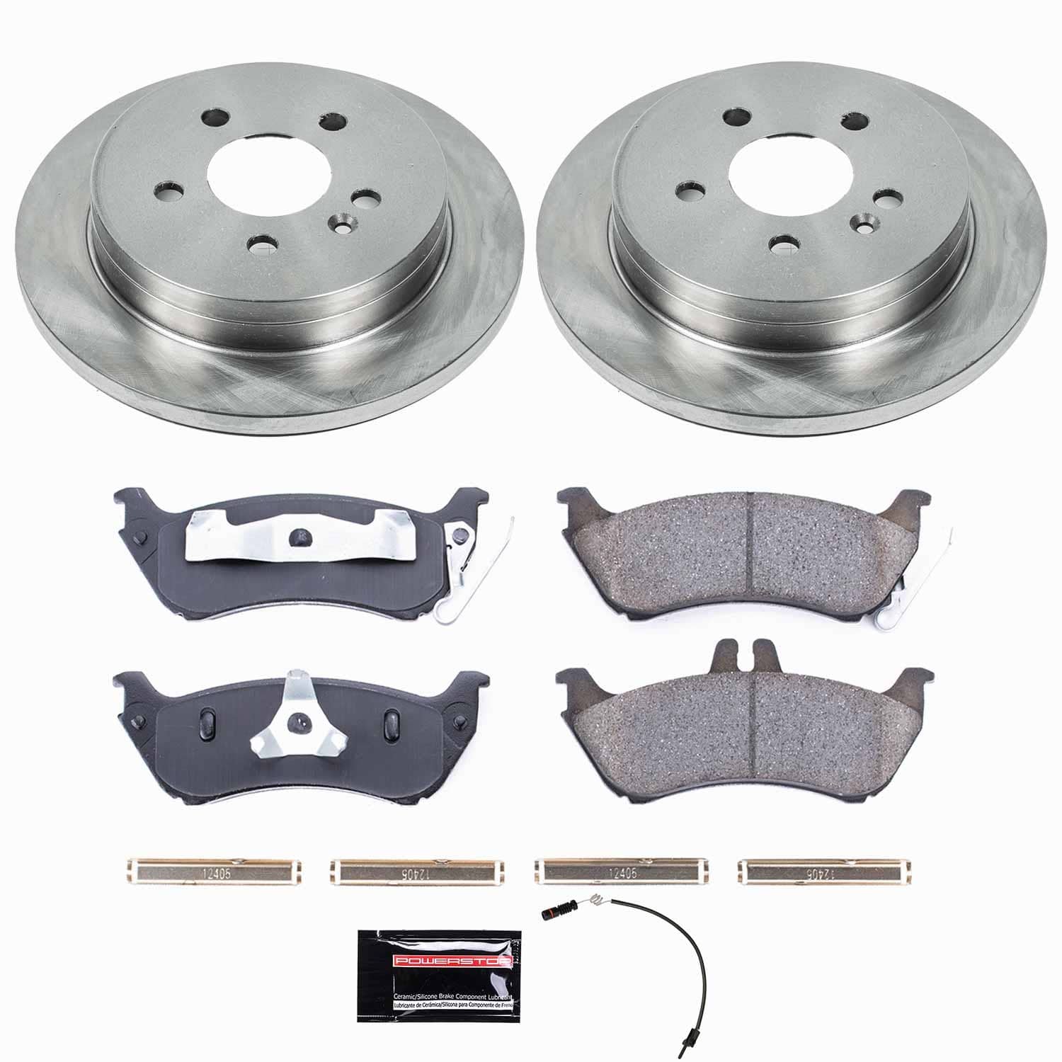 Power Stop - KOE866 - Rear - Disc Brake Pad and Rotor Kit
